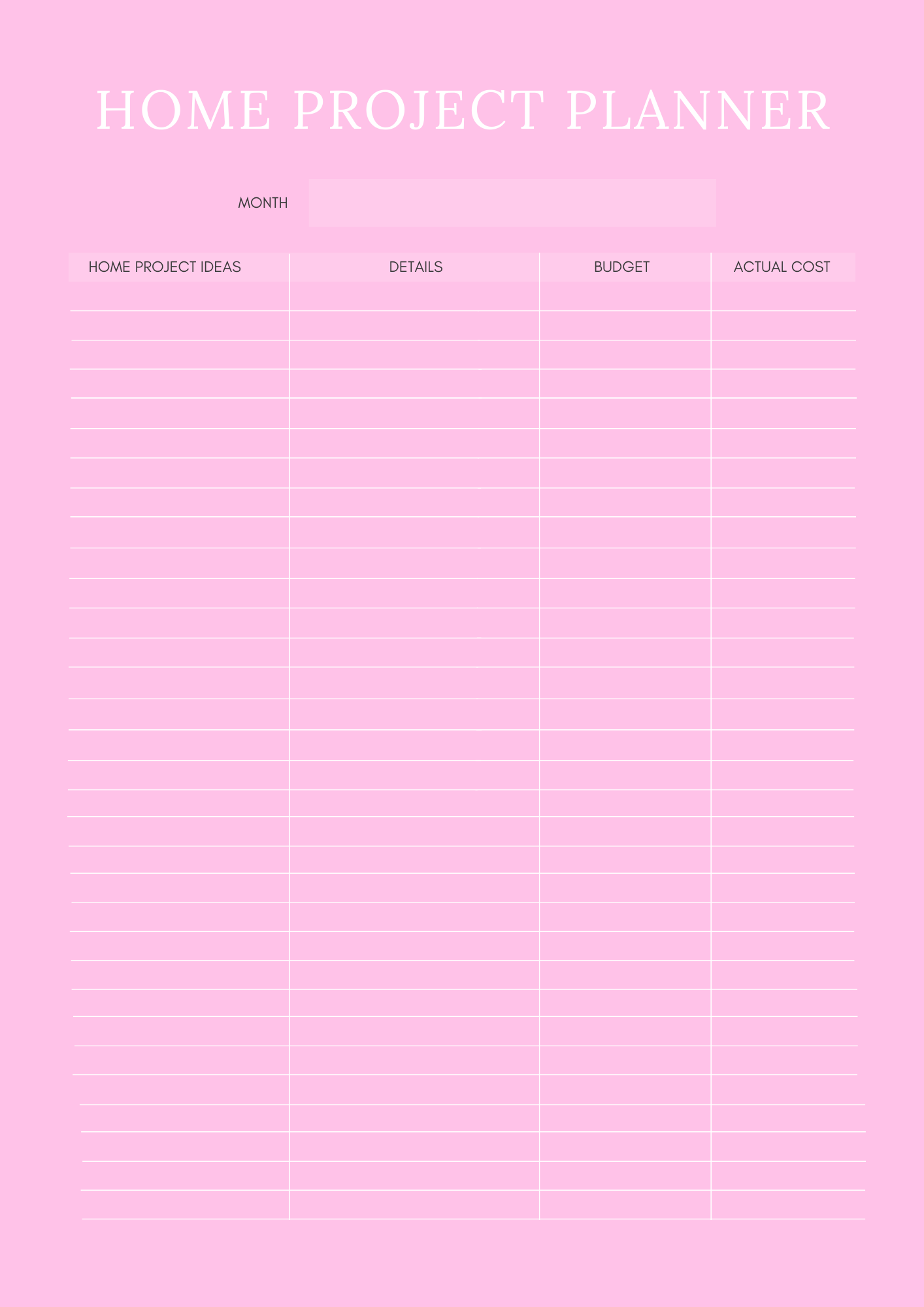 Household Management Planner - GlamDigitalBossCo