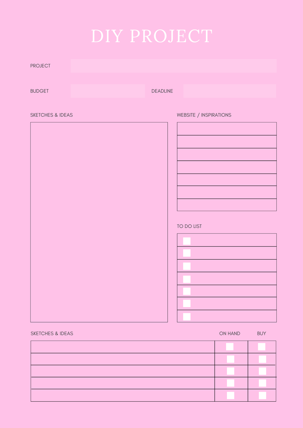 Household Management Planner - GlamDigitalBossCo