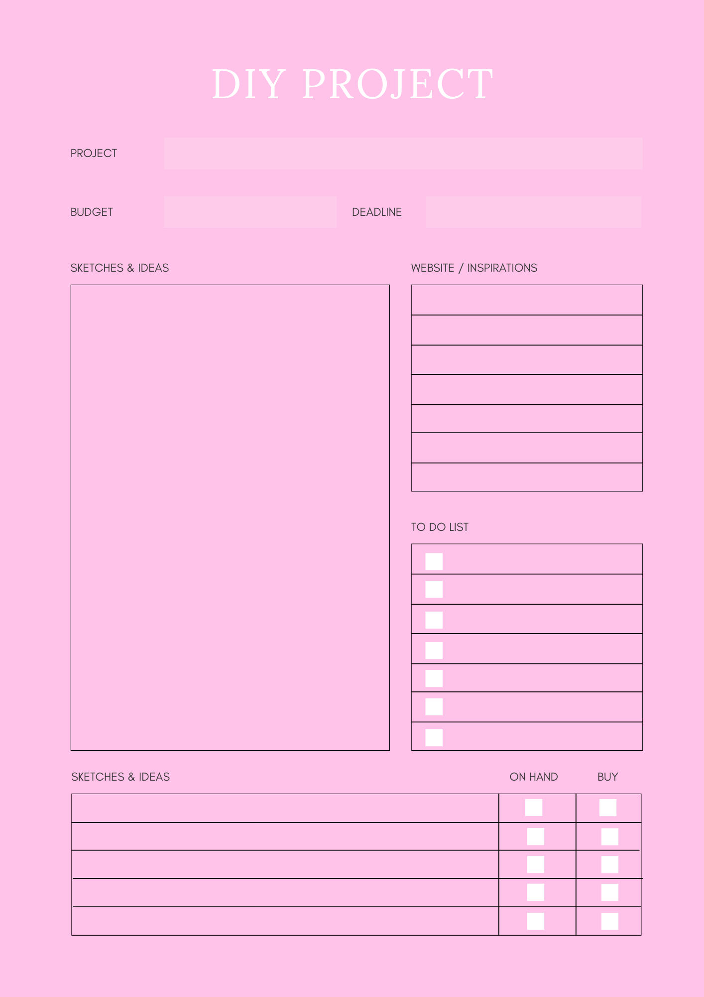Household Management Planner - GlamDigitalBossCo