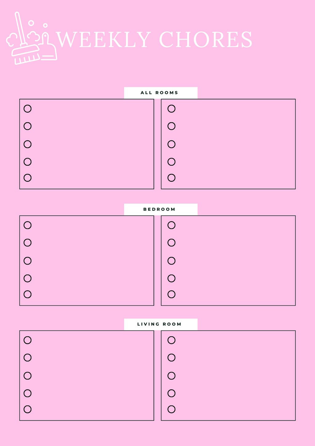 Household Management Planner - GlamDigitalBossCo