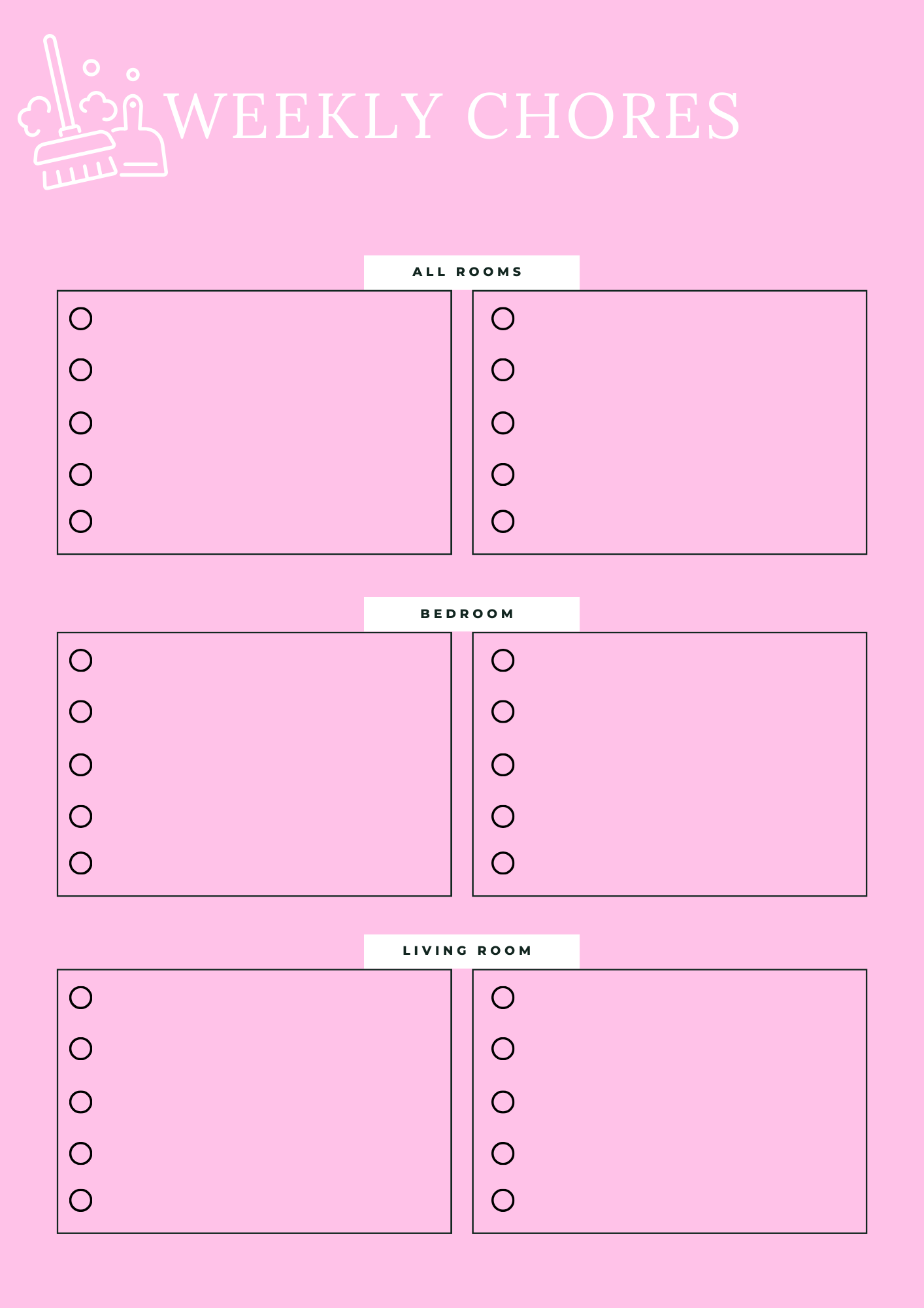 Household Management Planner - GlamDigitalBossCo