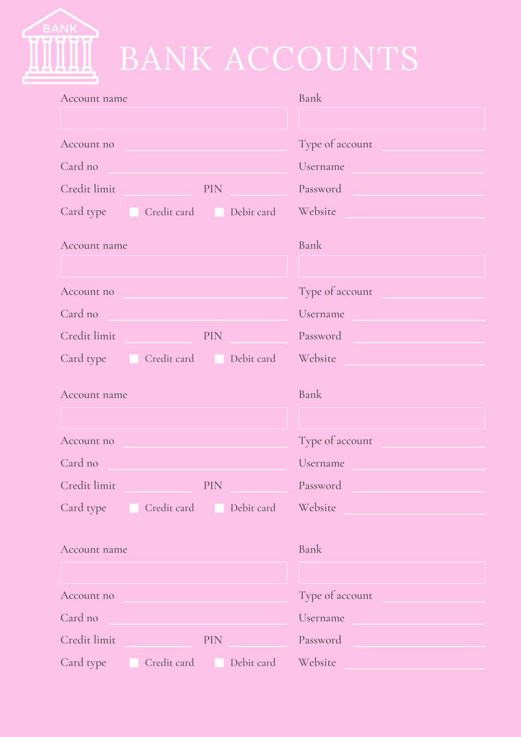 Household Management Planner - GlamDigitalBossCo
