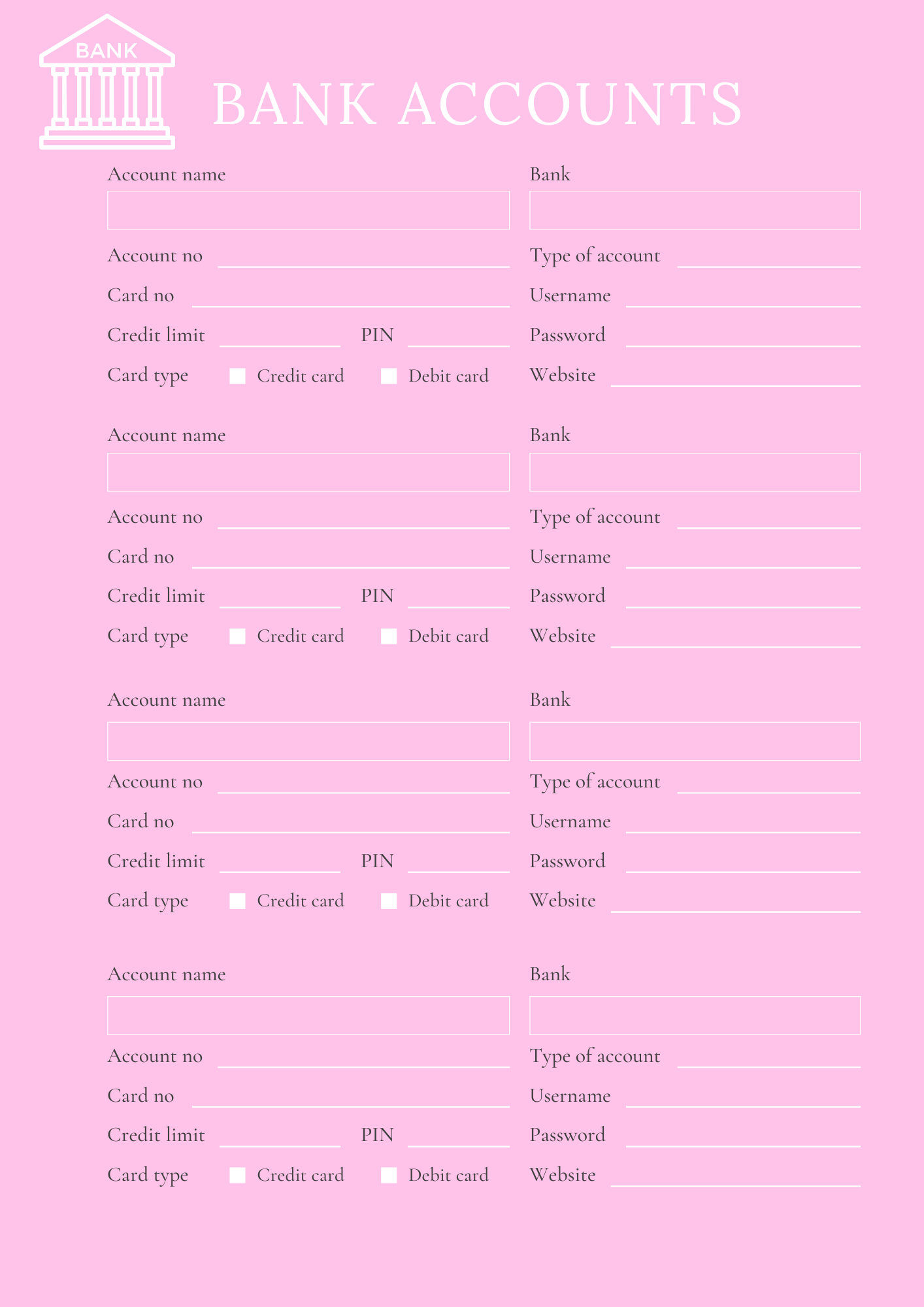 Household Management Planner - GlamDigitalBossCo