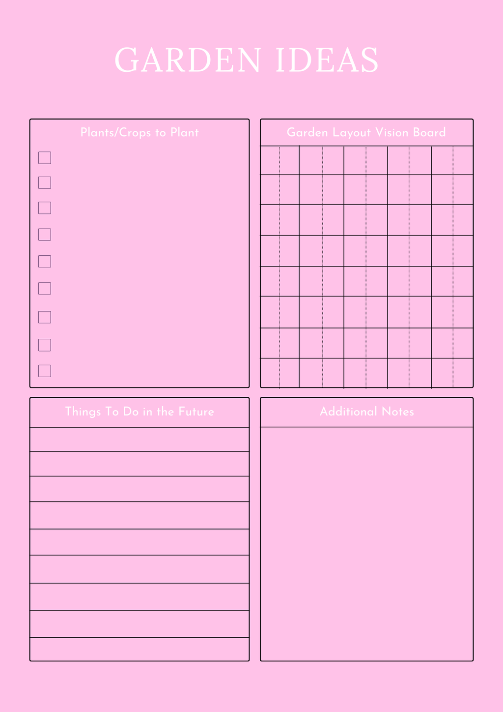 Household Management Planner - GlamDigitalBossCo