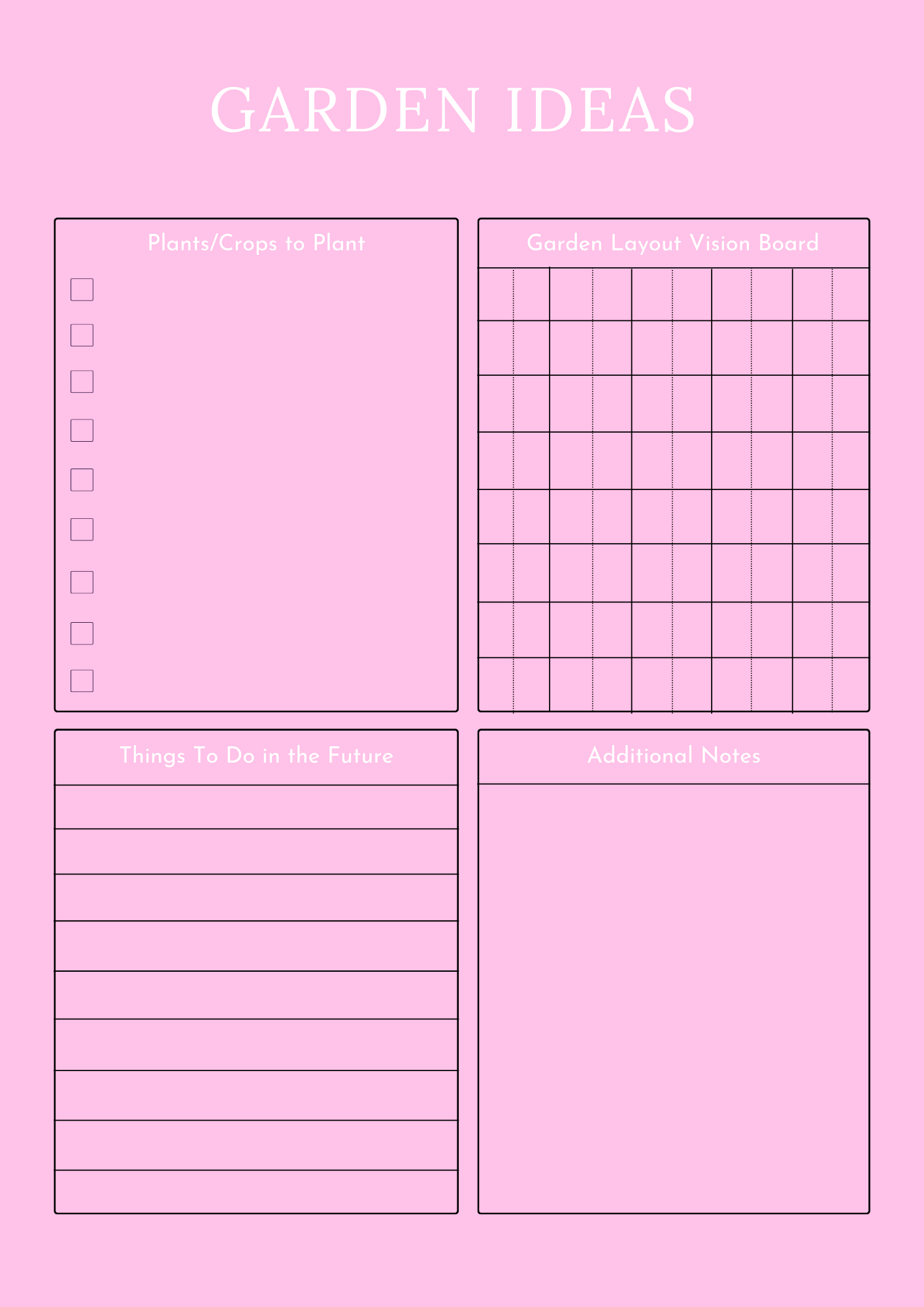 Household Management Planner - GlamDigitalBossCo