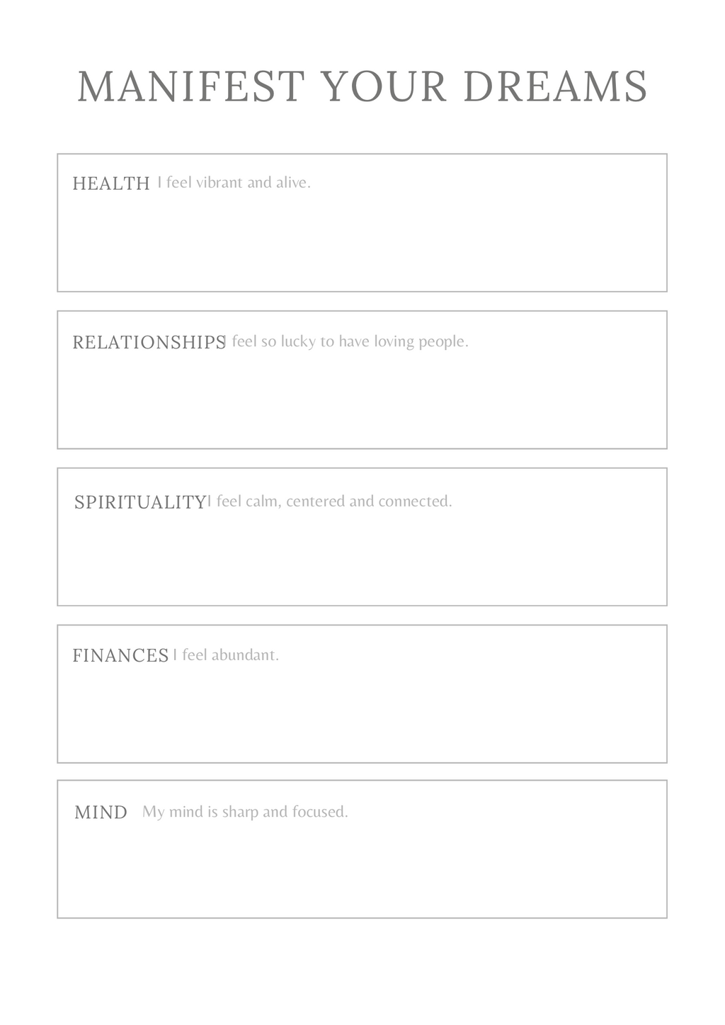 Manifestation Planner - GlamDigitalBossCo