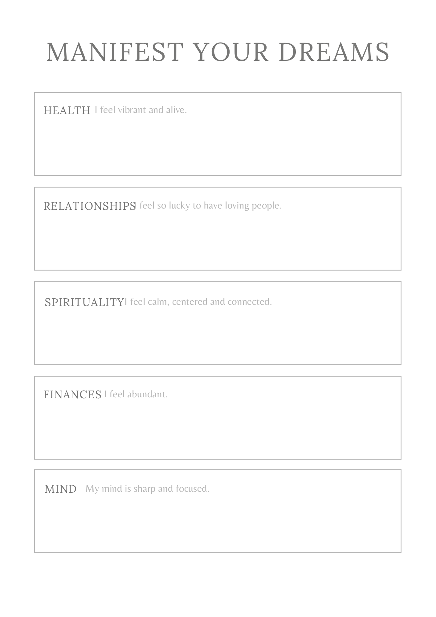 Manifestation Planner - GlamDigitalBossCo