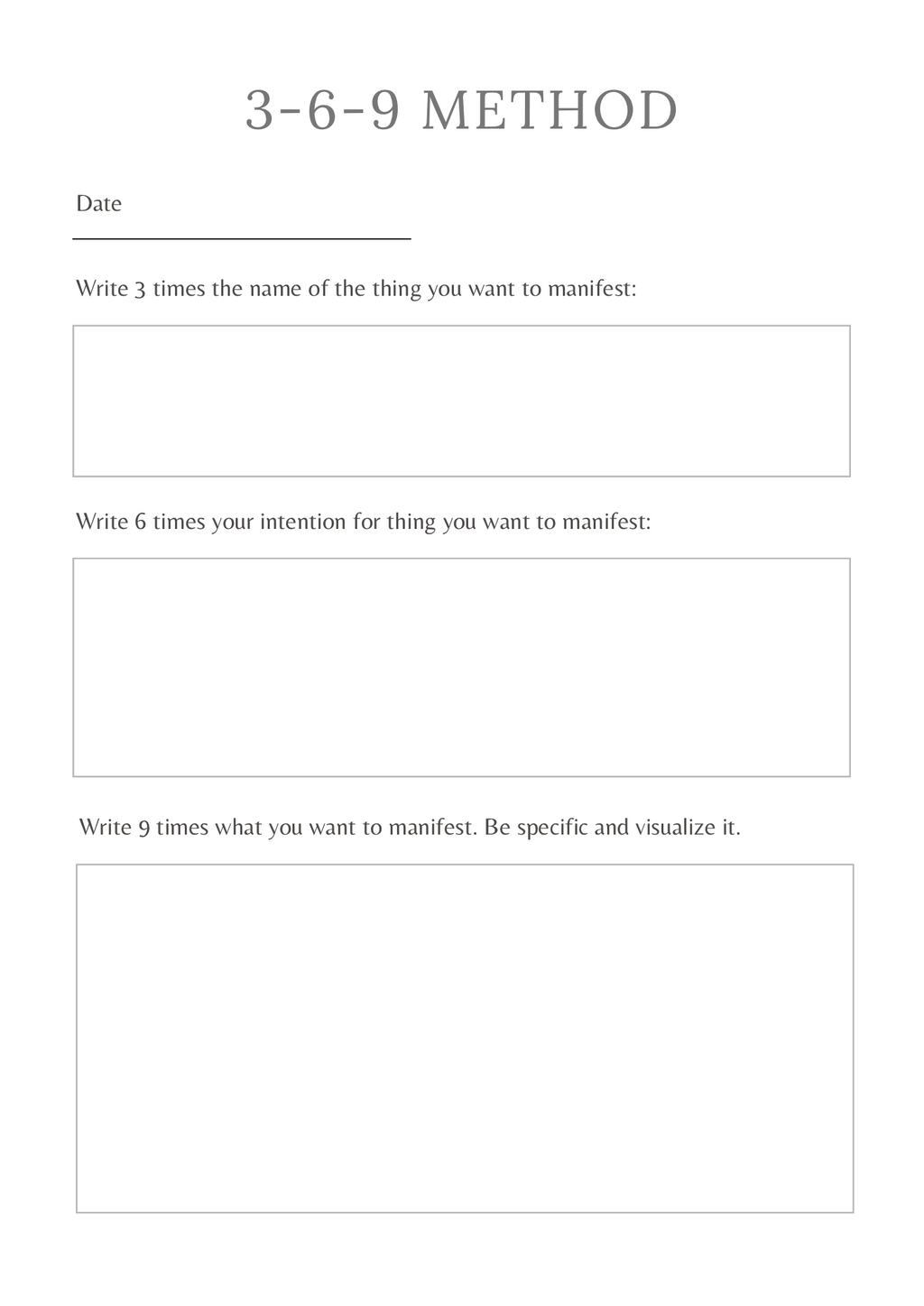 Manifestation Planner - GlamDigitalBossCo