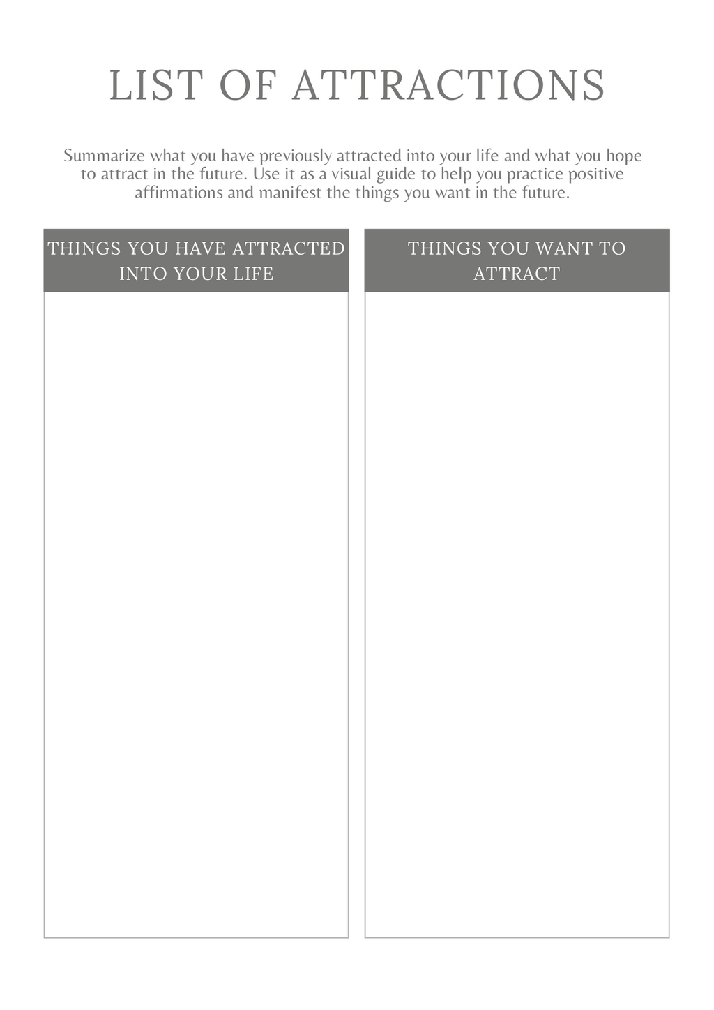 Manifestation Planner - GlamDigitalBossCo