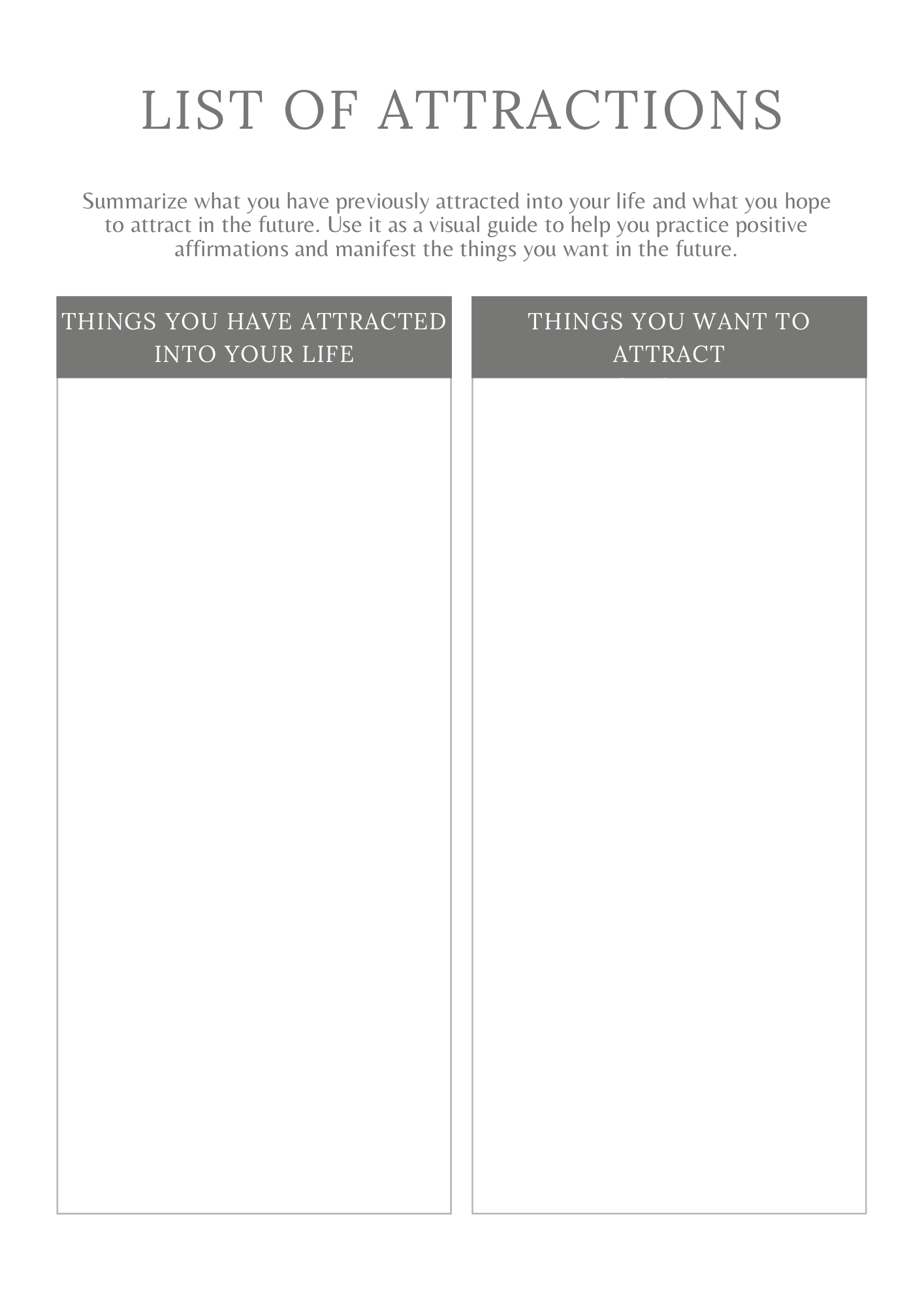 Manifestation Planner - GlamDigitalBossCo