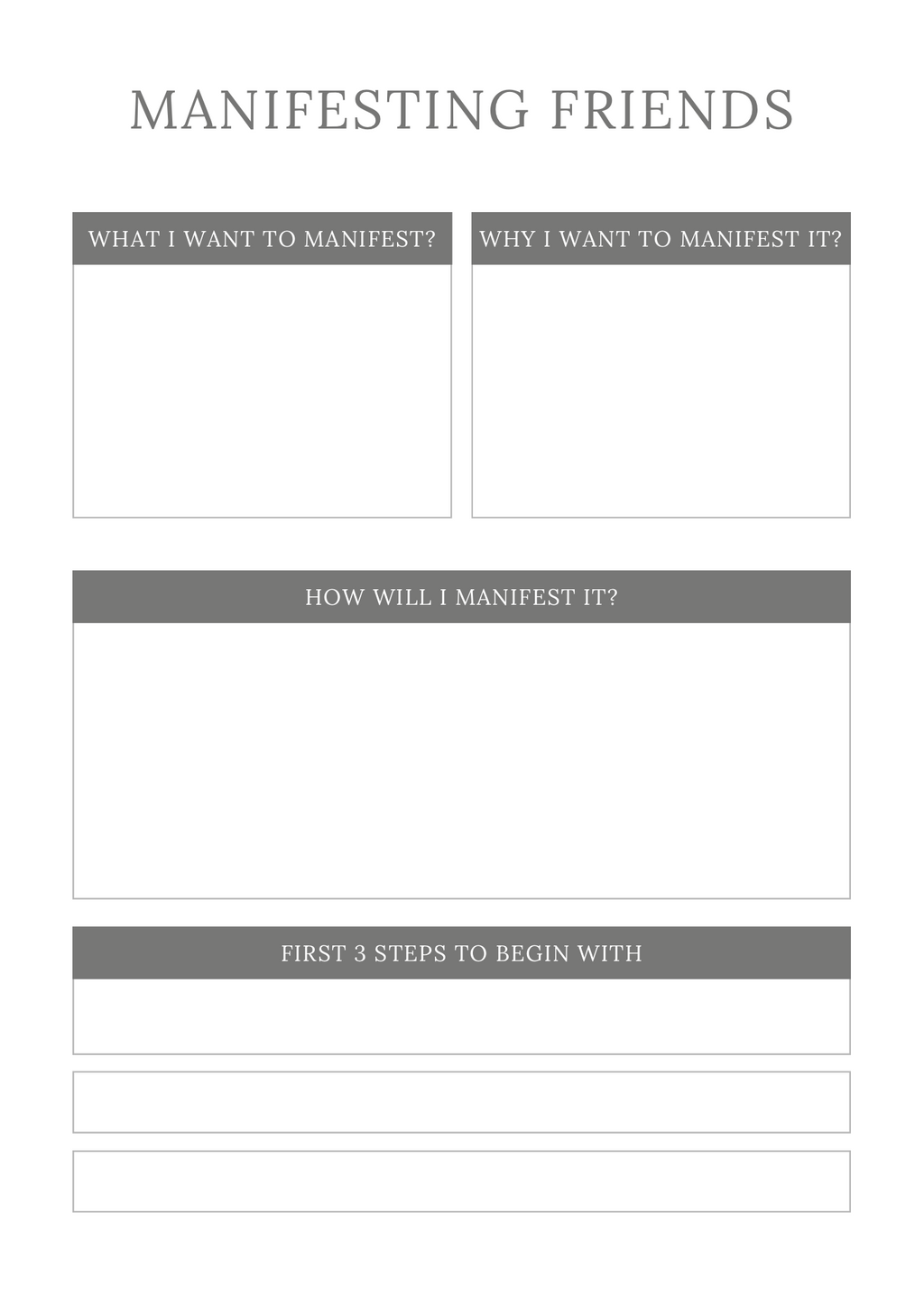 Manifestation Planner - GlamDigitalBossCo