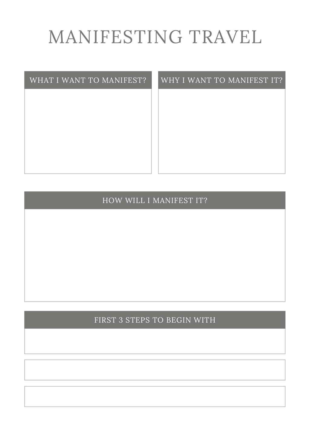 Manifestation Planner - GlamDigitalBossCo