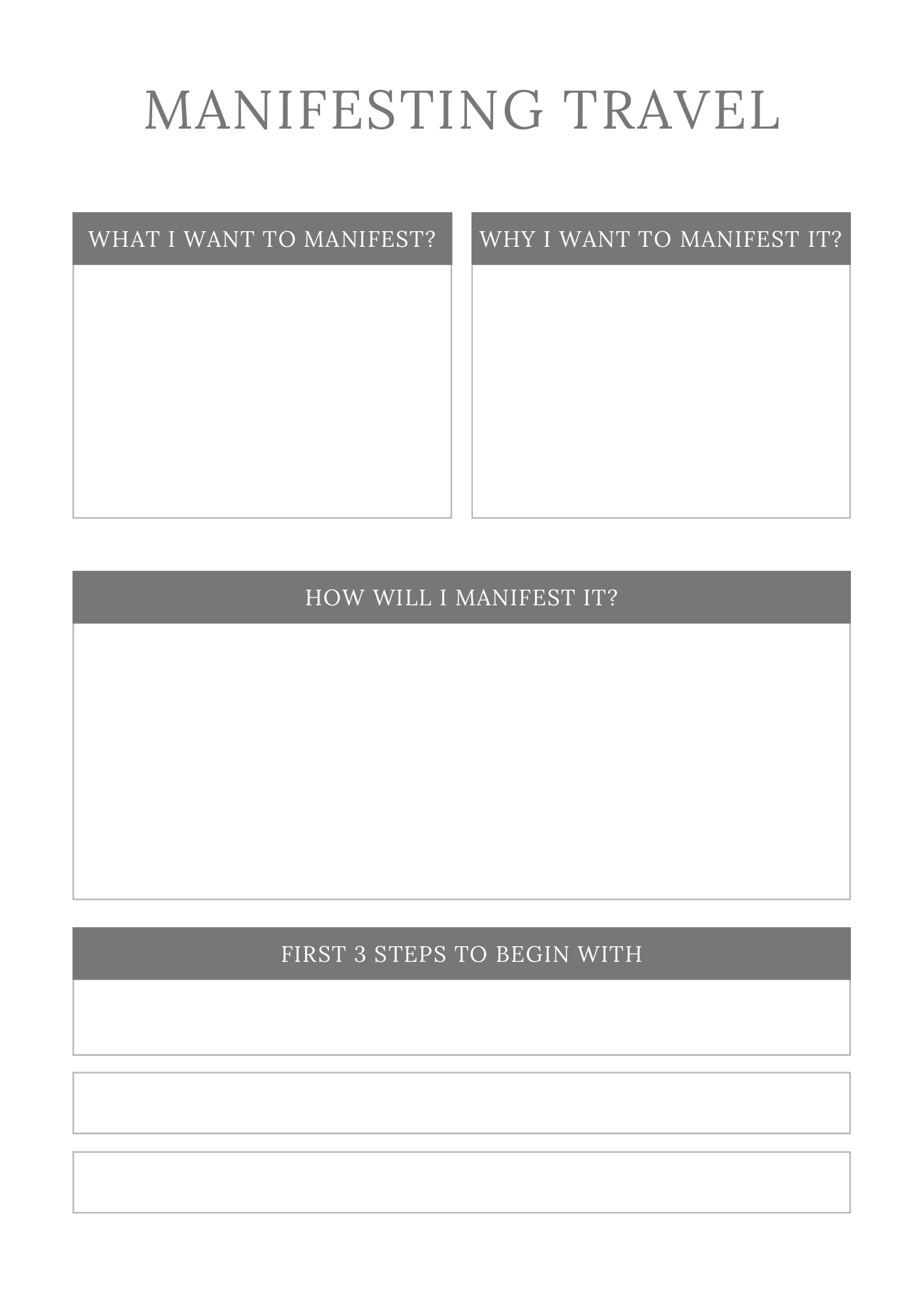 Manifestation Planner - GlamDigitalBossCo