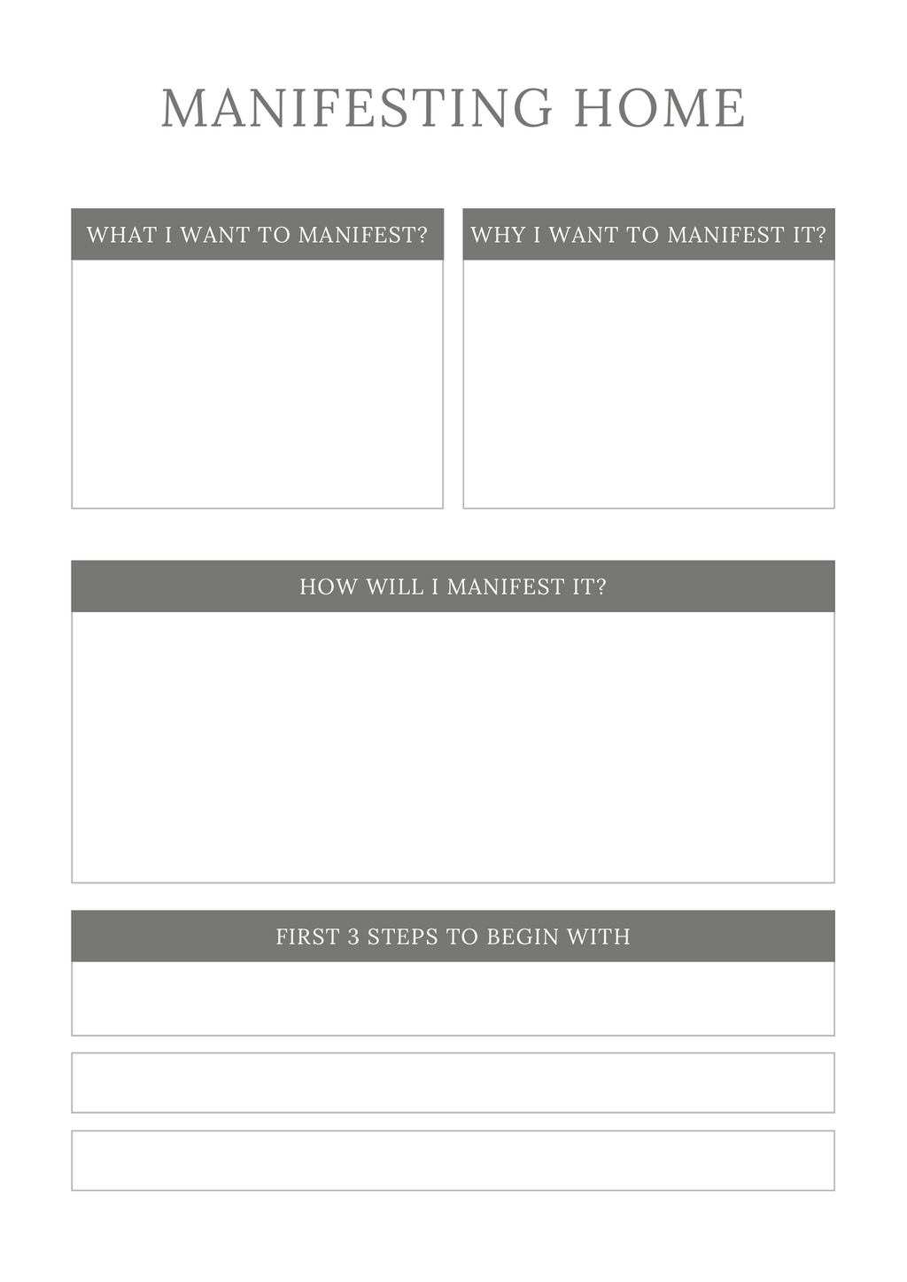 Manifestation Planner - GlamDigitalBossCo