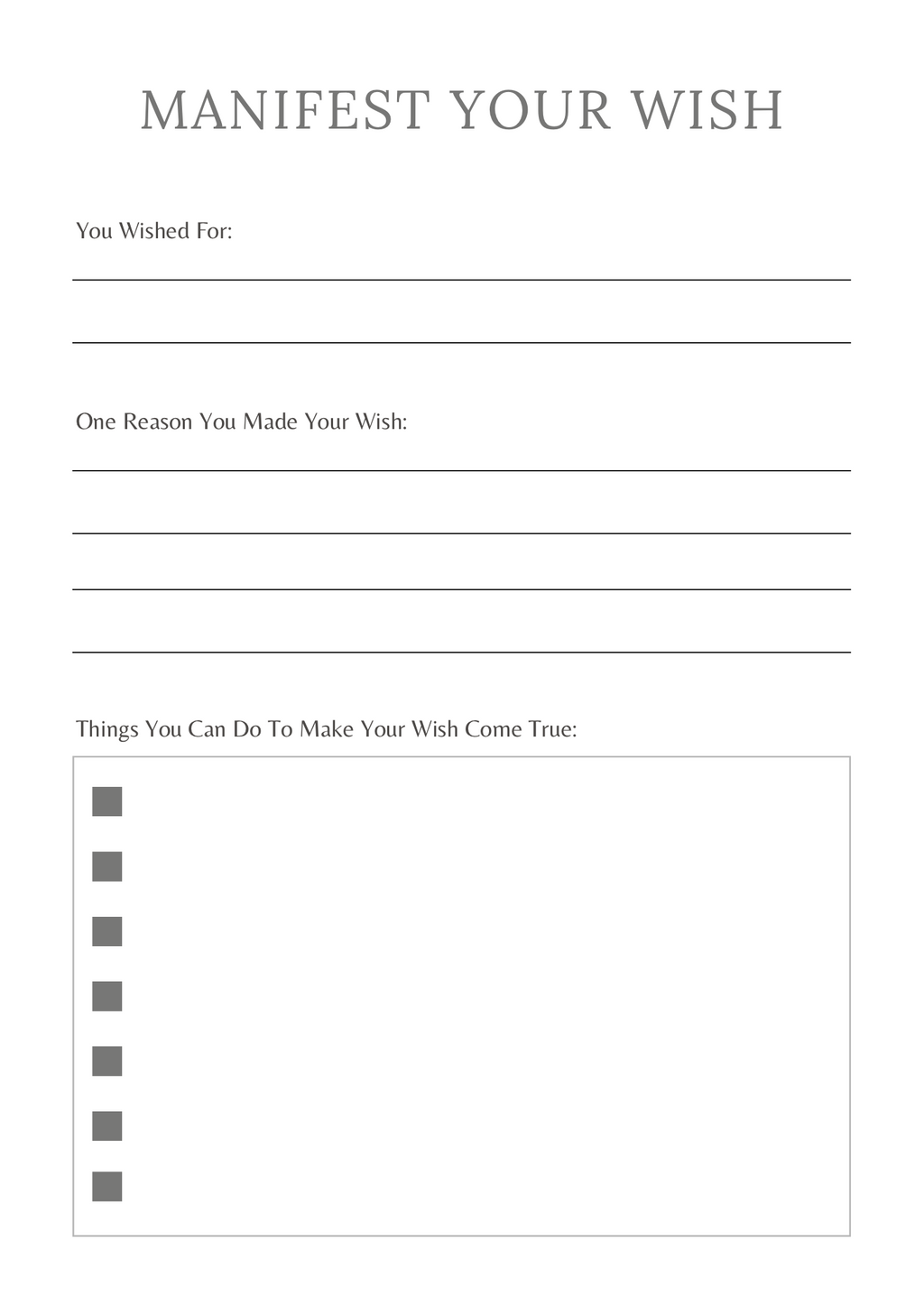 Manifestation Planner - GlamDigitalBossCo