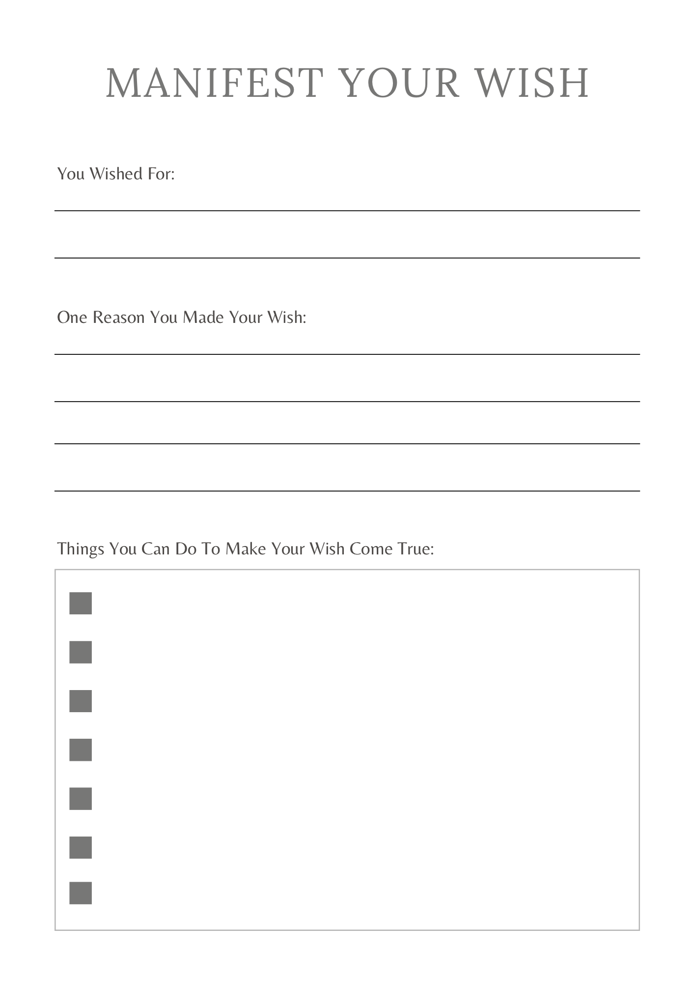 Manifestation Planner - GlamDigitalBossCo