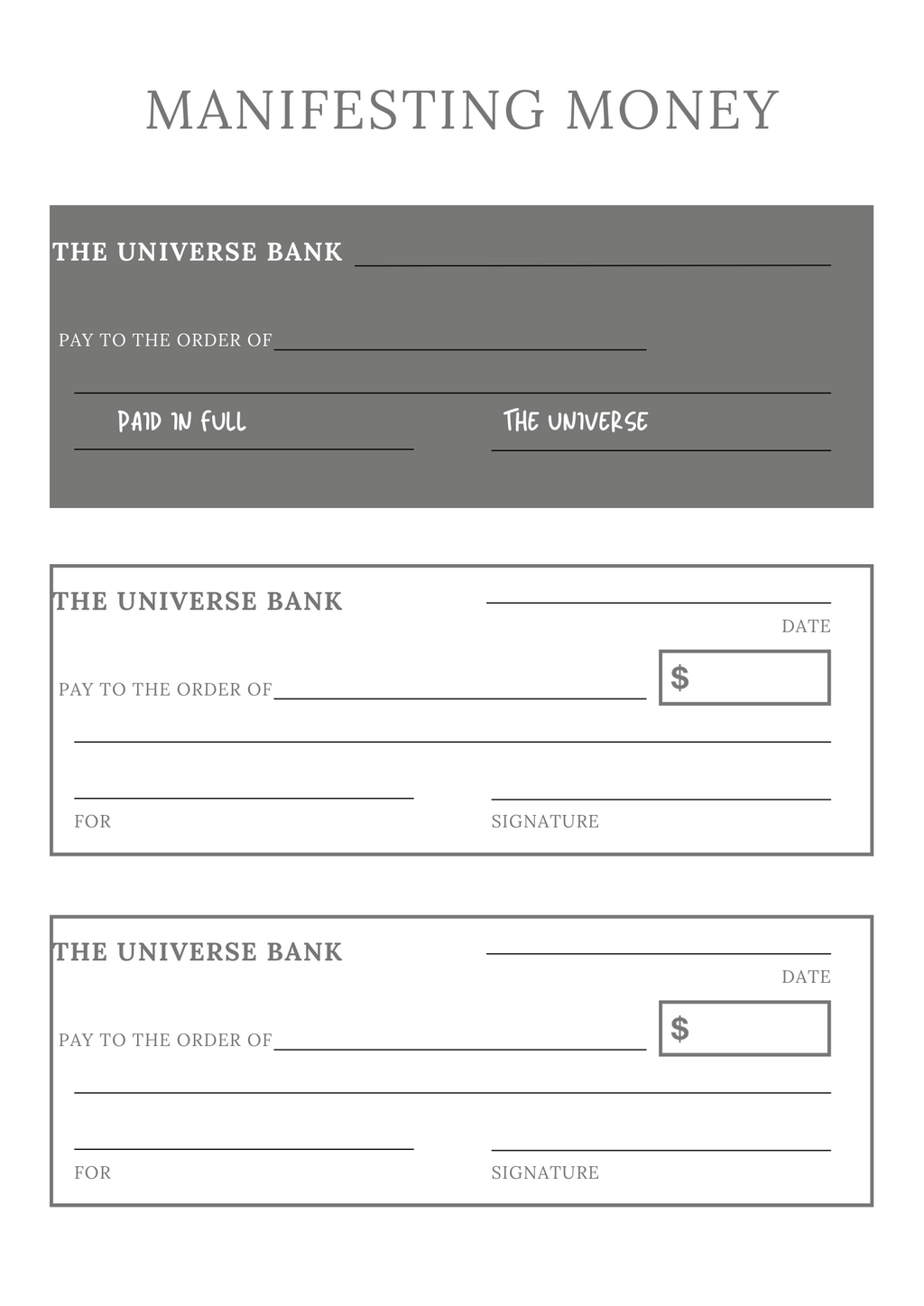 Manifestation Planner - GlamDigitalBossCo