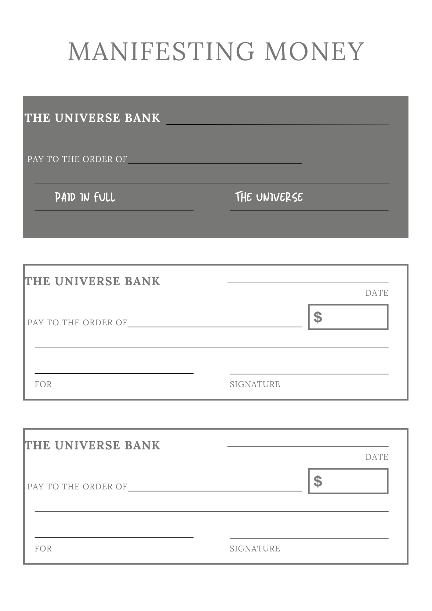 Manifestation Planner - GlamDigitalBossCo