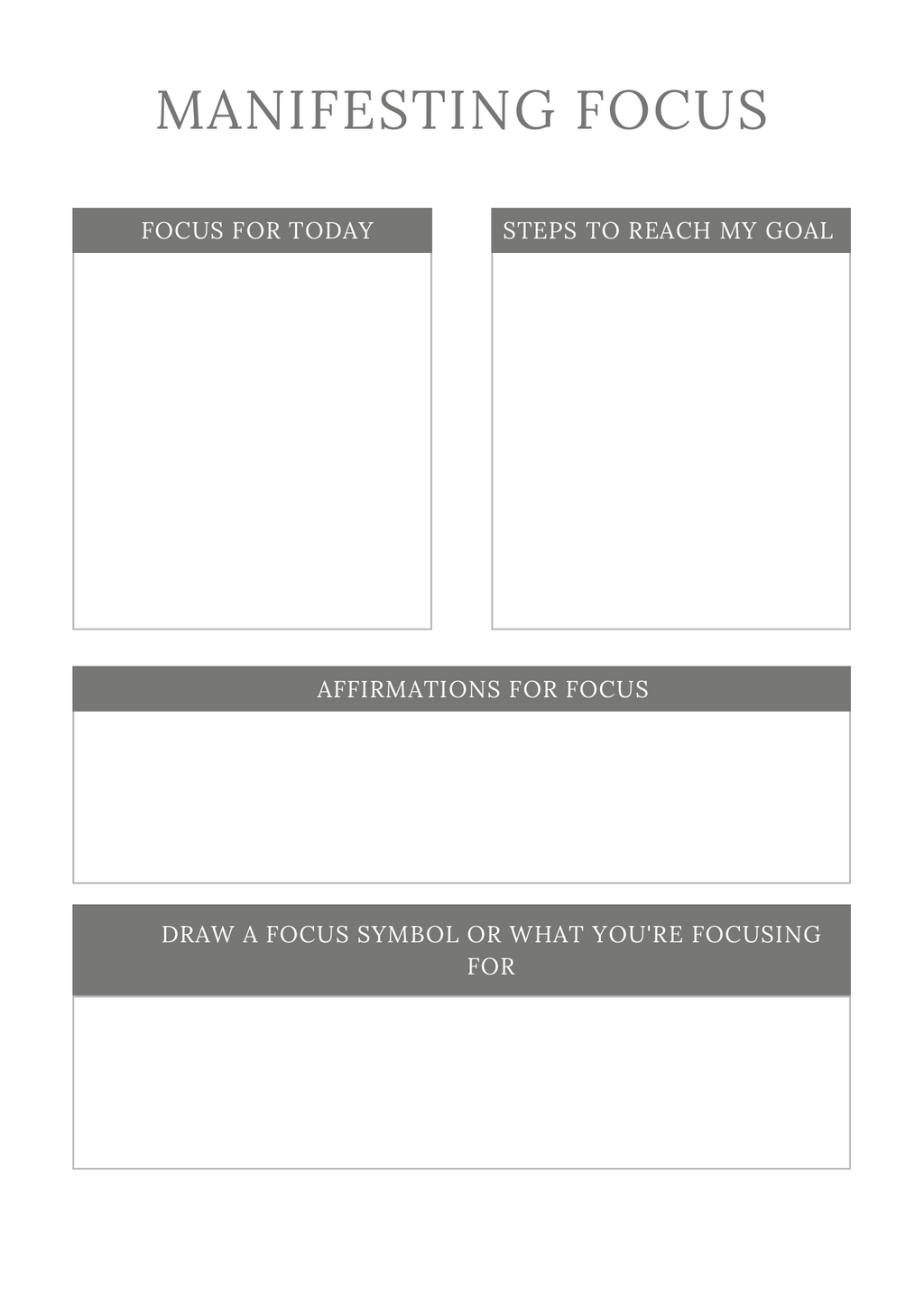 Manifestation Planner - GlamDigitalBossCo