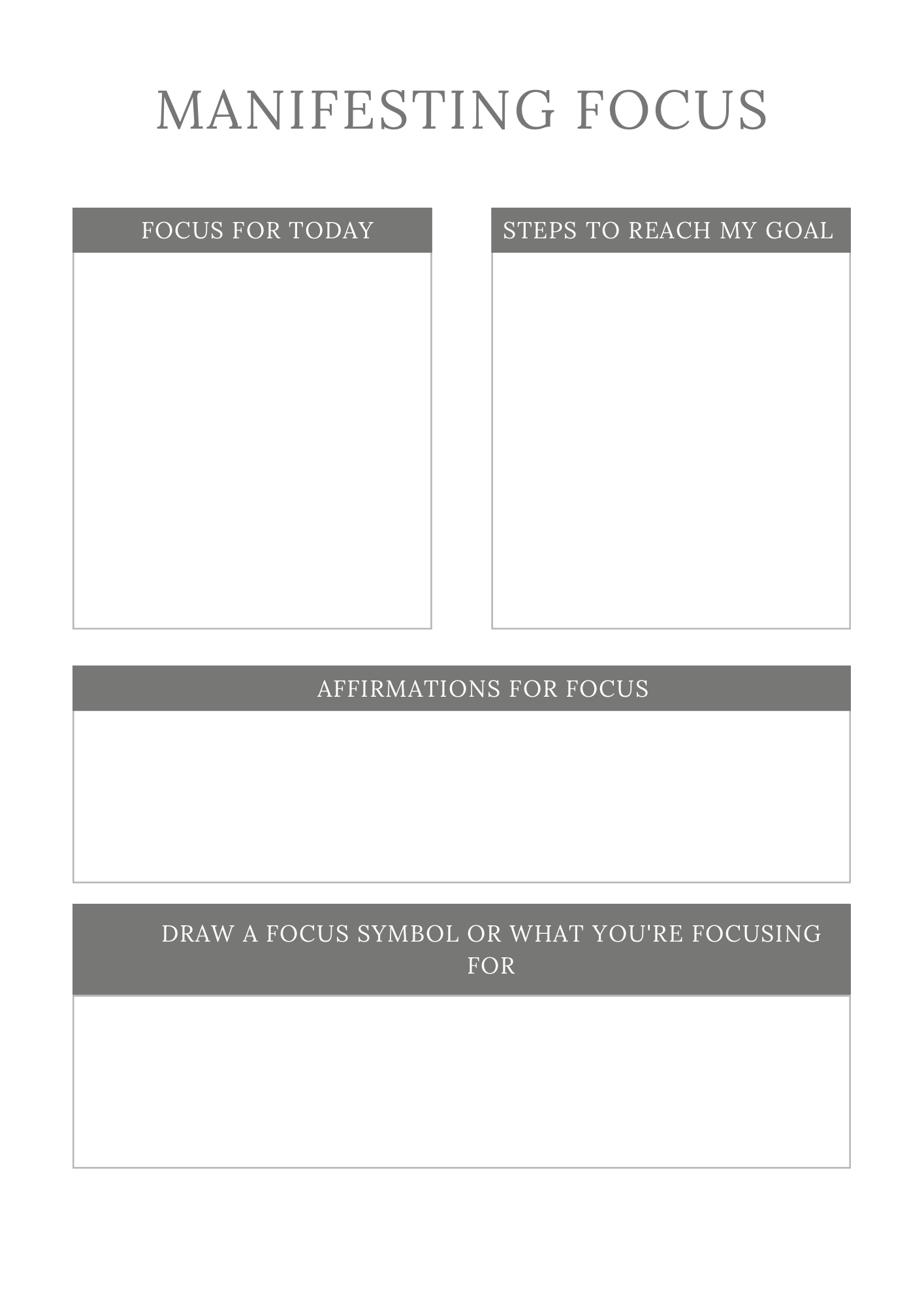 Manifestation Planner - GlamDigitalBossCo