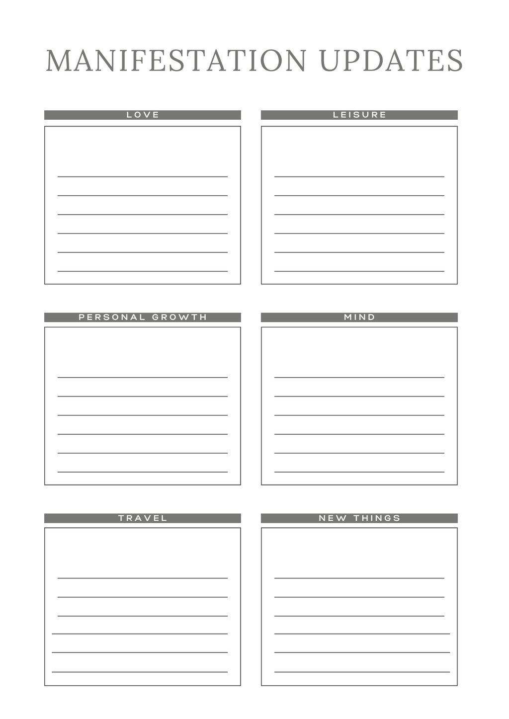 Manifestation Planner - GlamDigitalBossCo