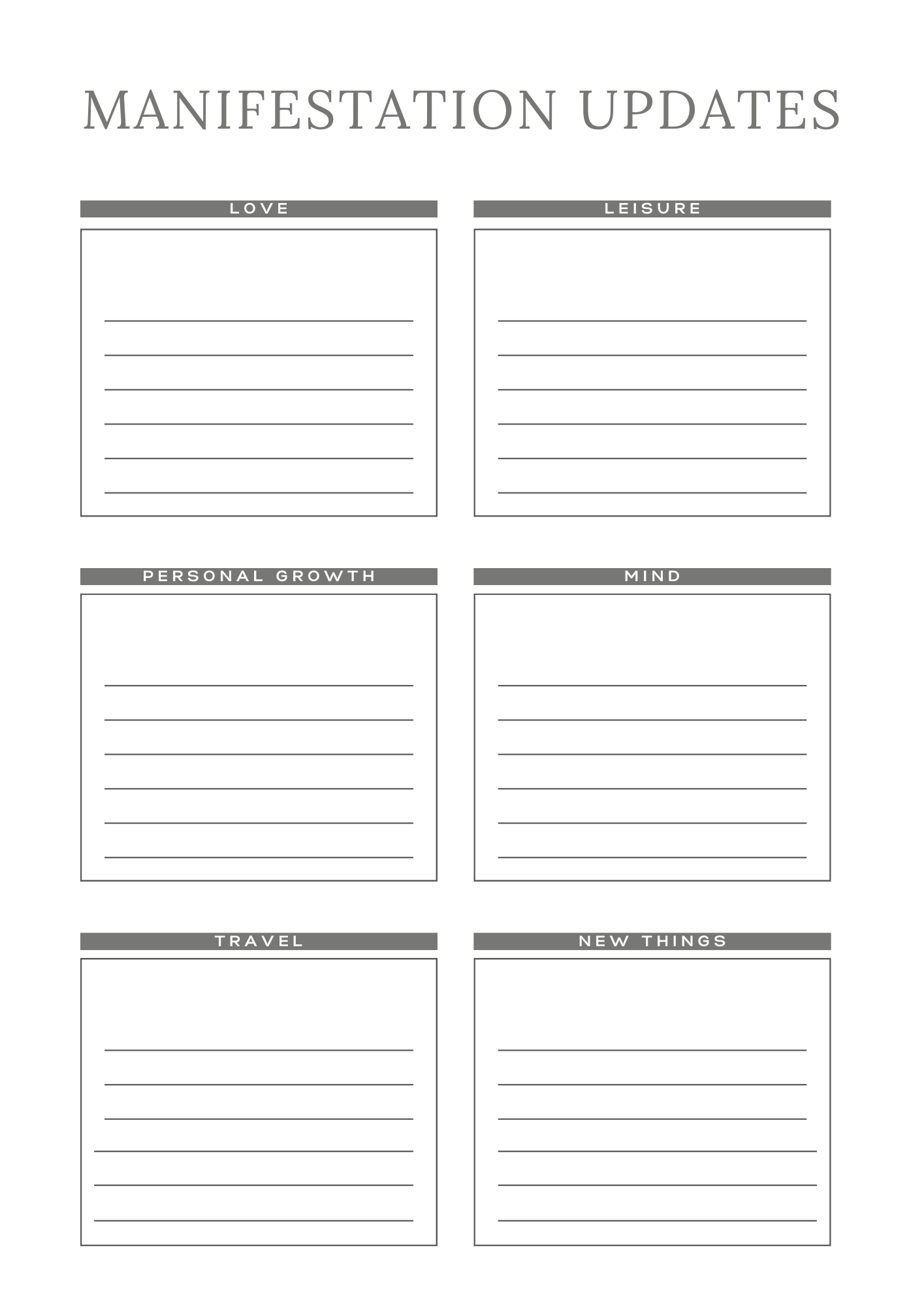 Manifestation Planner - GlamDigitalBossCo