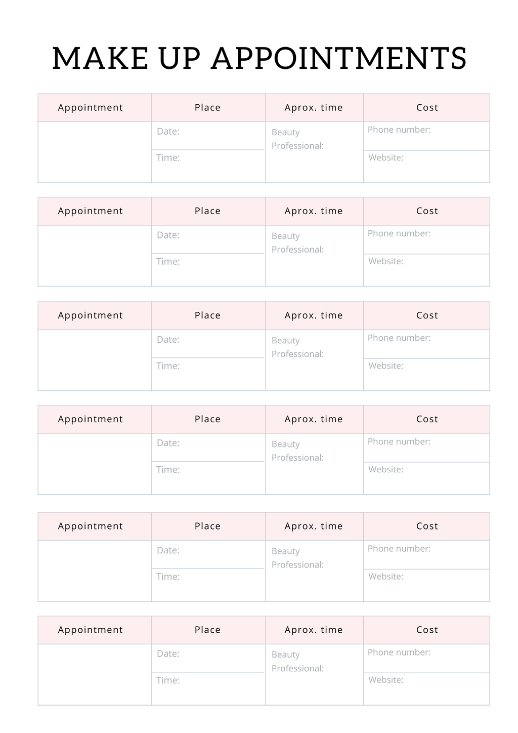 All In One Self Care Planner - GlamDigitalBossCo