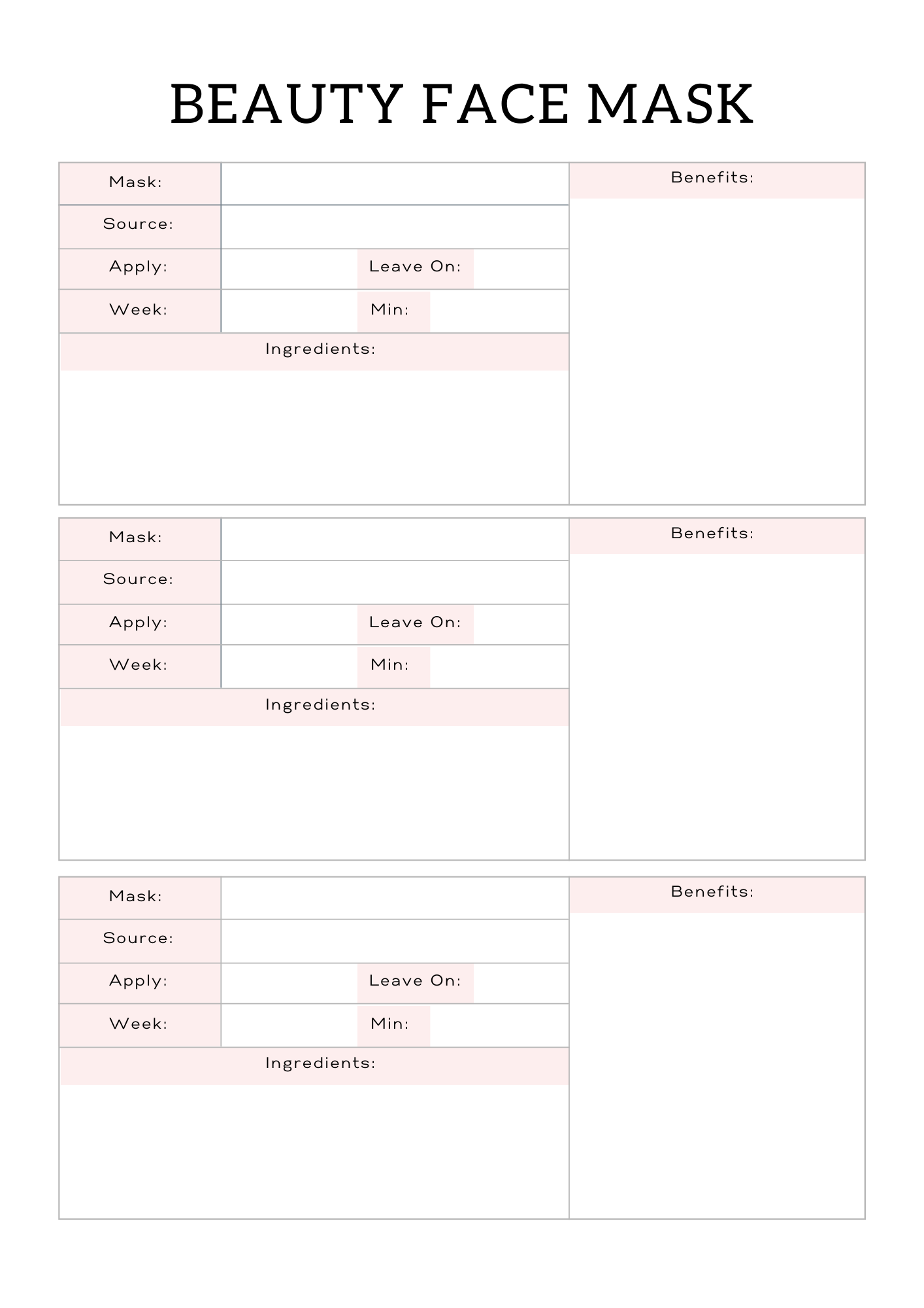 All In One Self Care Planner - GlamDigitalBossCo