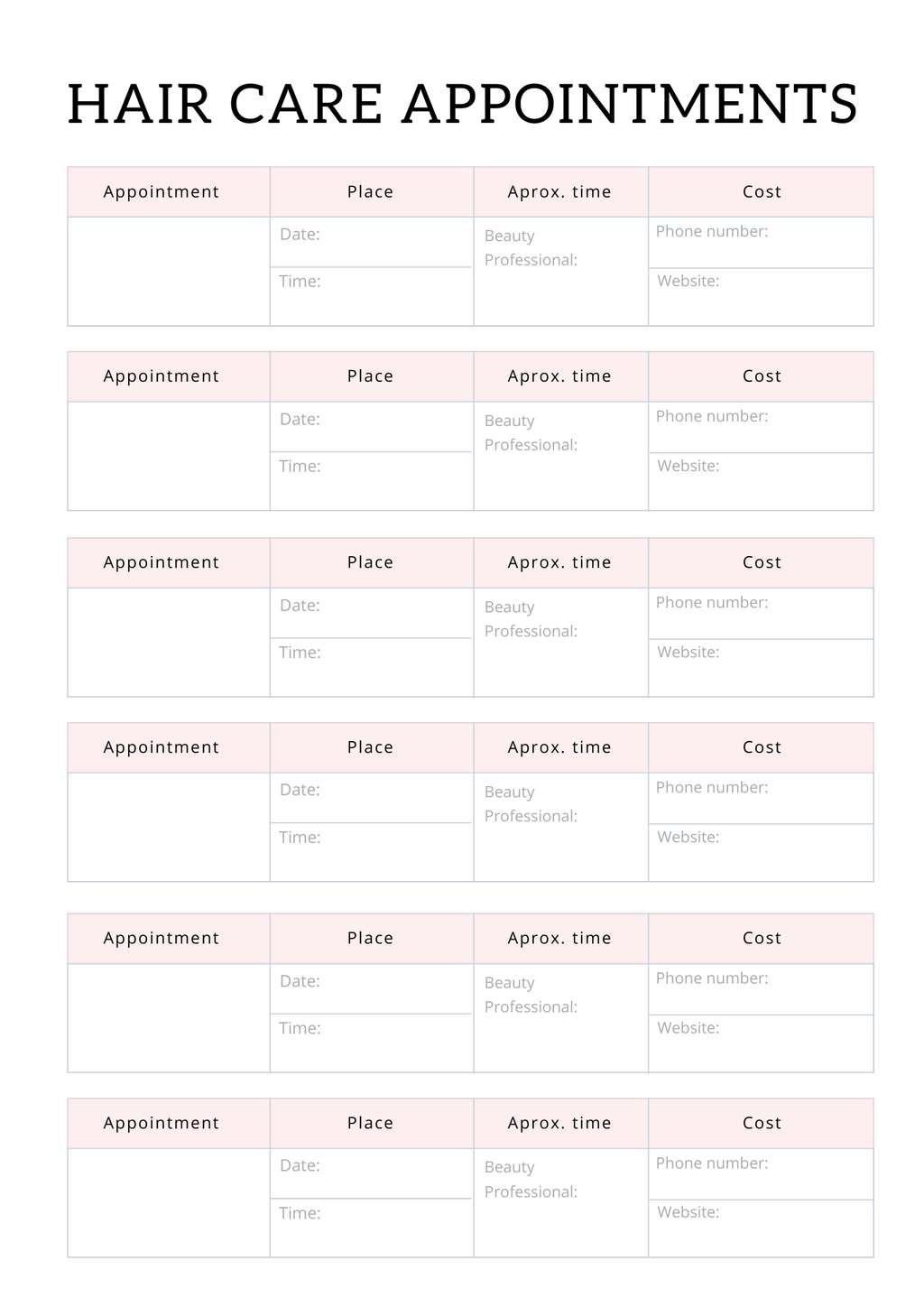 All In One Self Care Planner - GlamDigitalBossCo