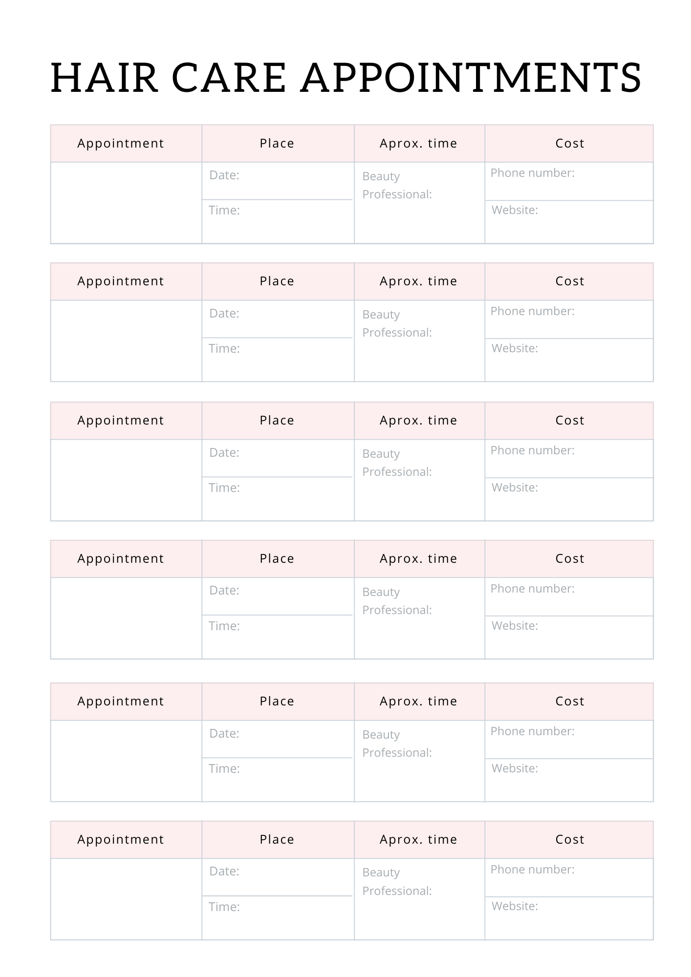 All In One Self Care Planner - GlamDigitalBossCo