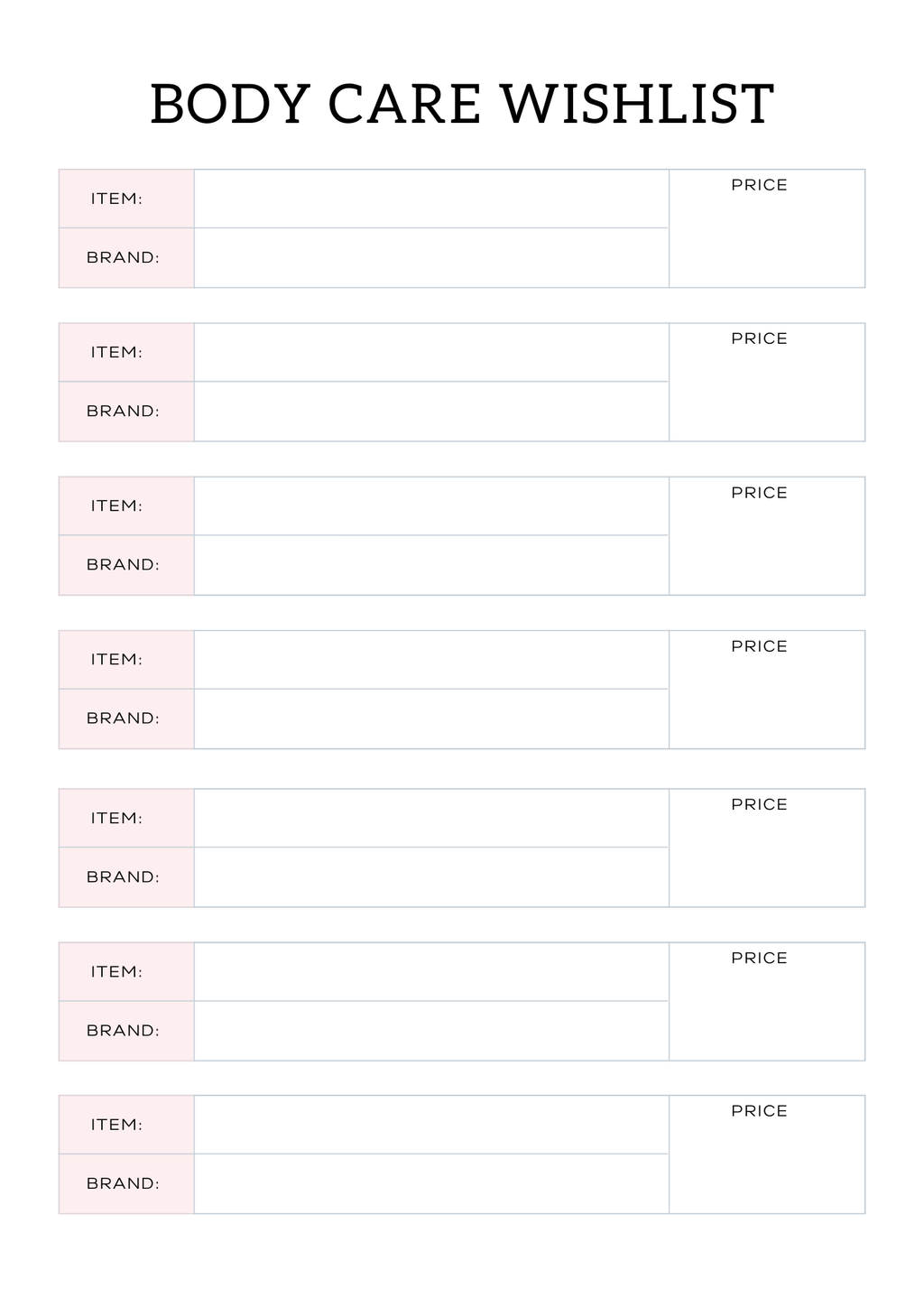All In One Self Care Planner - GlamDigitalBossCo