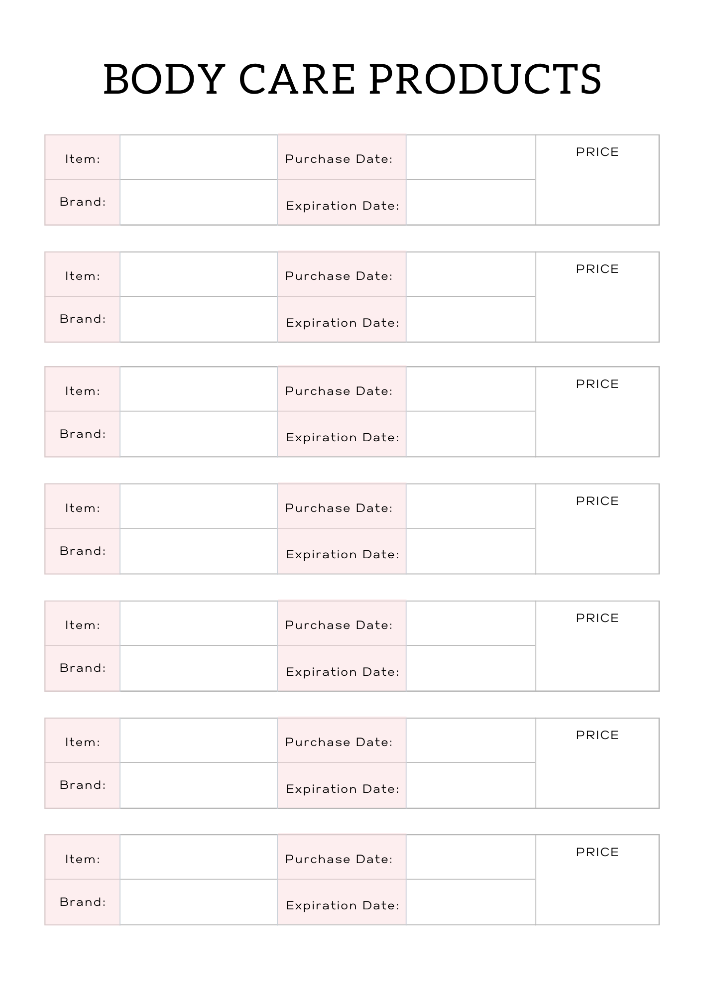 All In One Self Care Planner - GlamDigitalBossCo