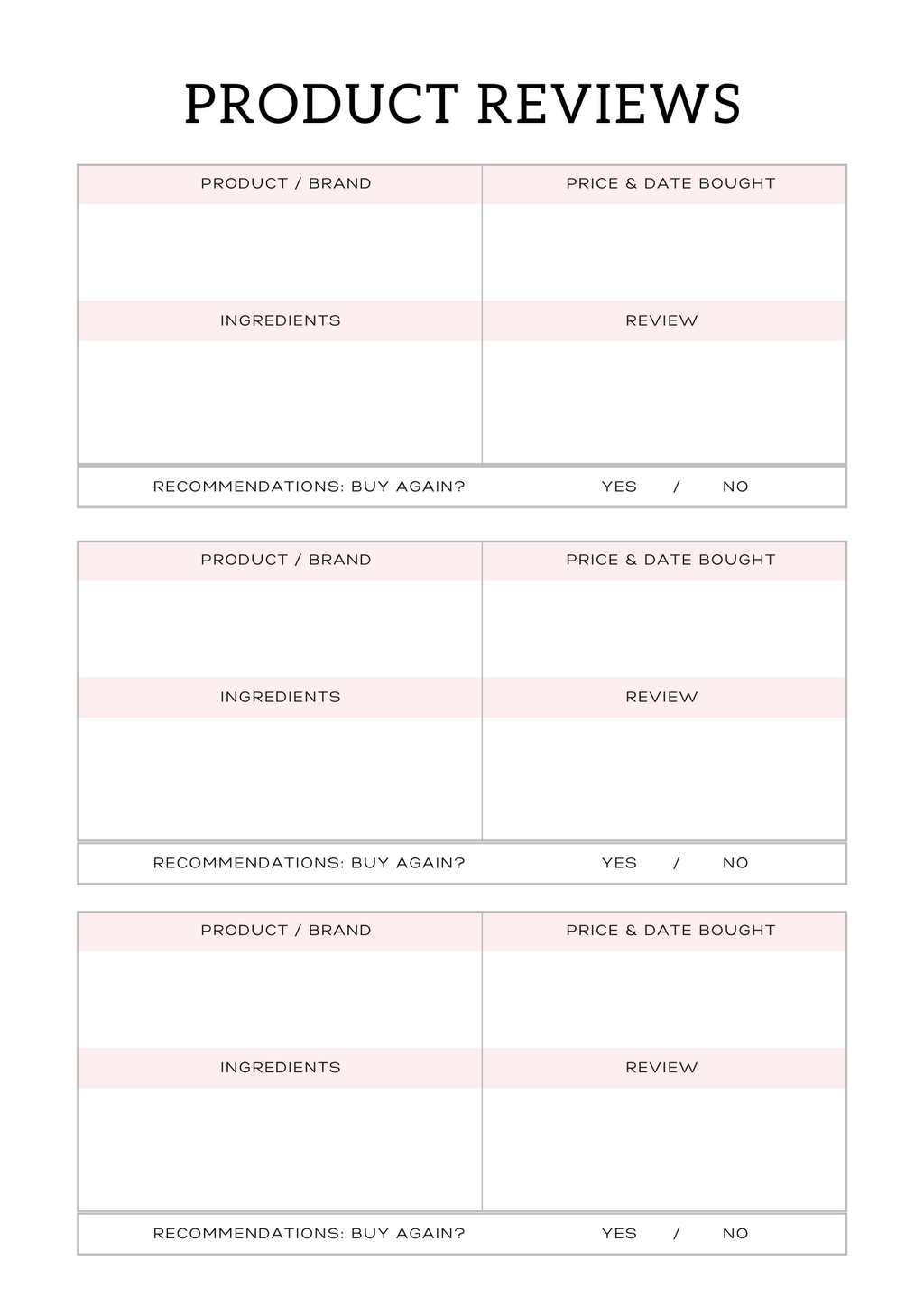 All In One Self Care Planner - GlamDigitalBossCo
