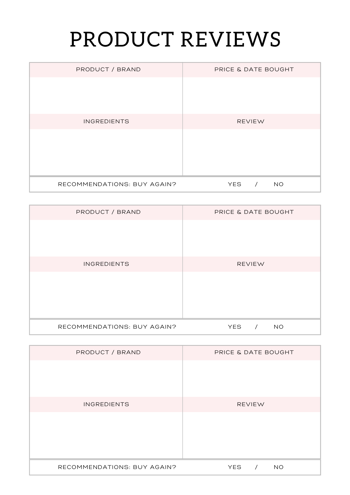 All In One Self Care Planner - GlamDigitalBossCo