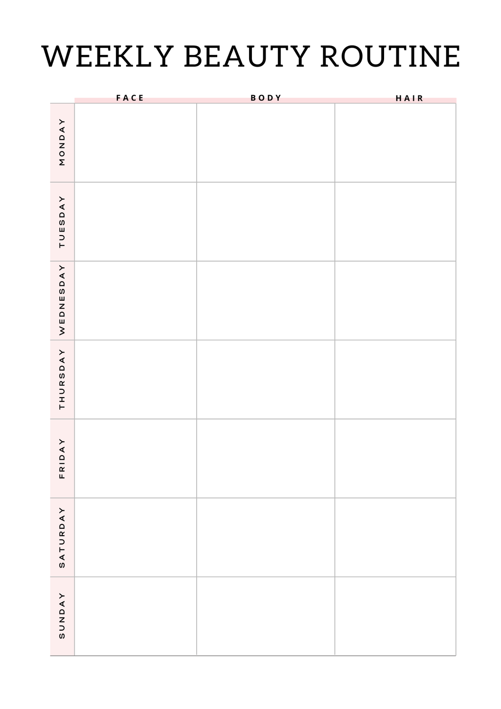 All In One Self Care Planner - GlamDigitalBossCo