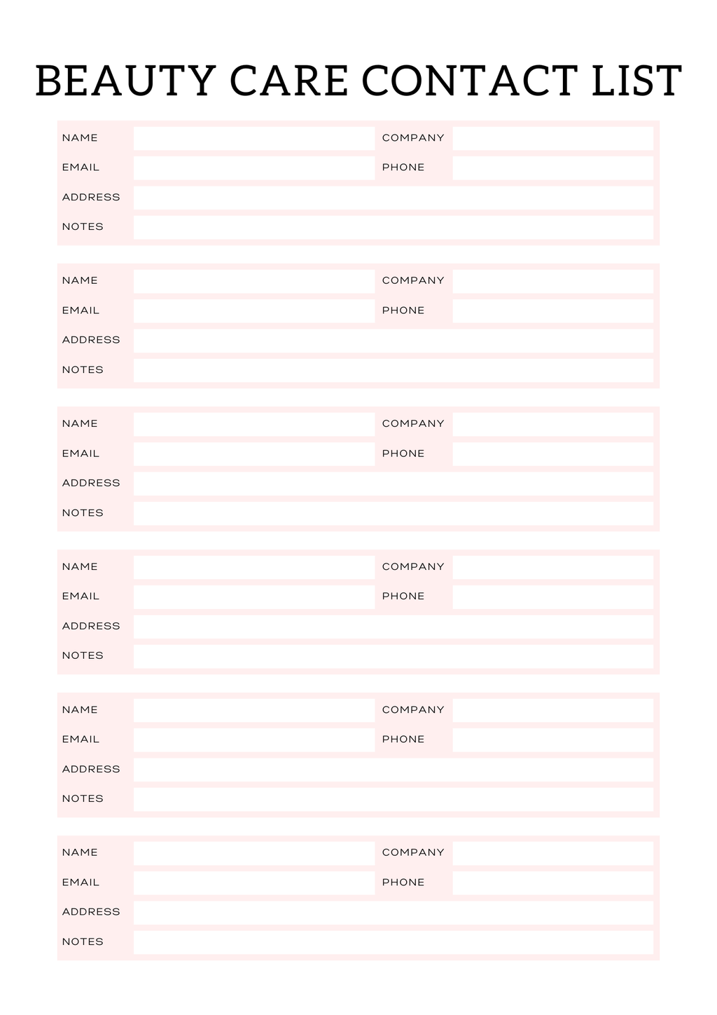 All In One Self Care Planner - GlamDigitalBossCo