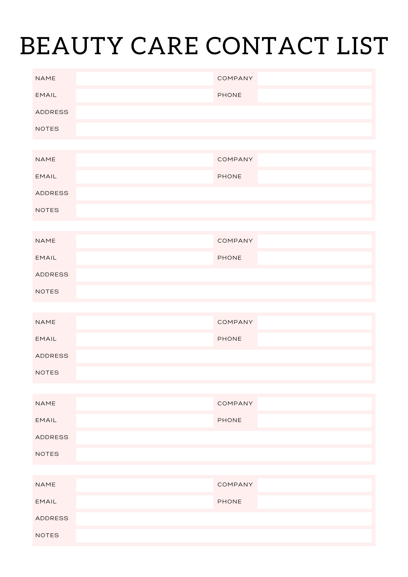All In One Self Care Planner - GlamDigitalBossCo