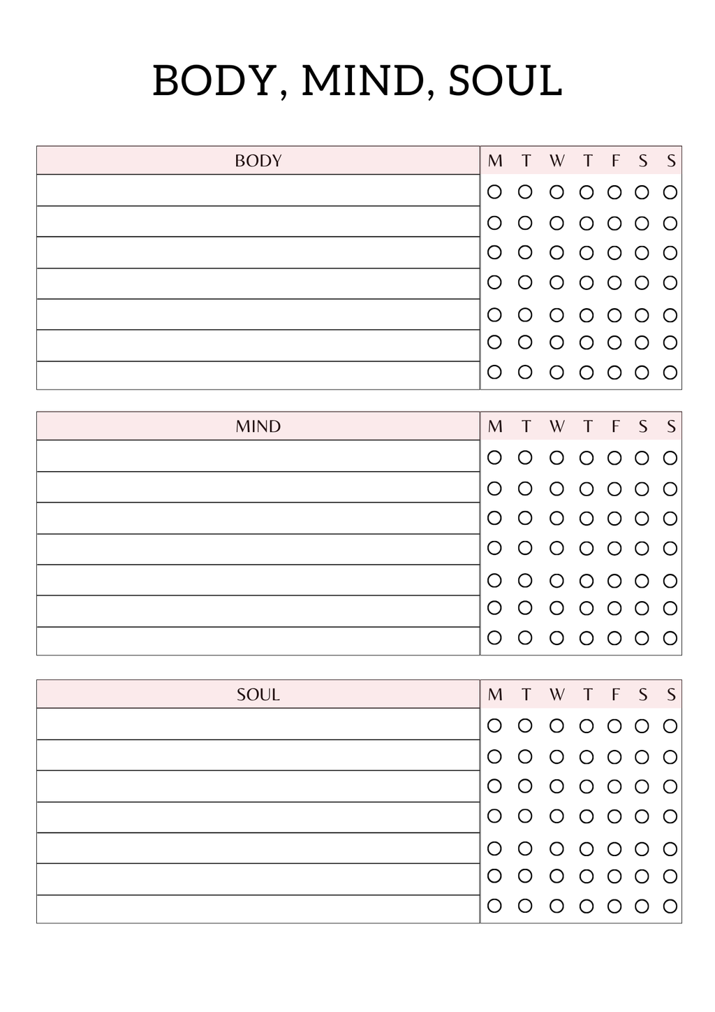 All In One Self Care Planner - GlamDigitalBossCo