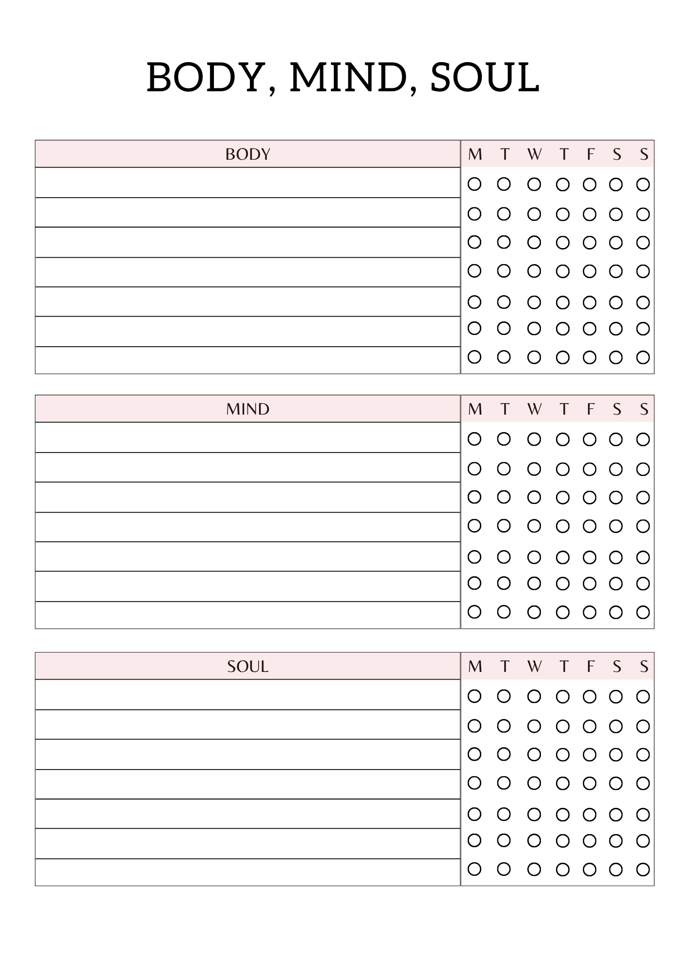 All In One Self Care Planner - GlamDigitalBossCo