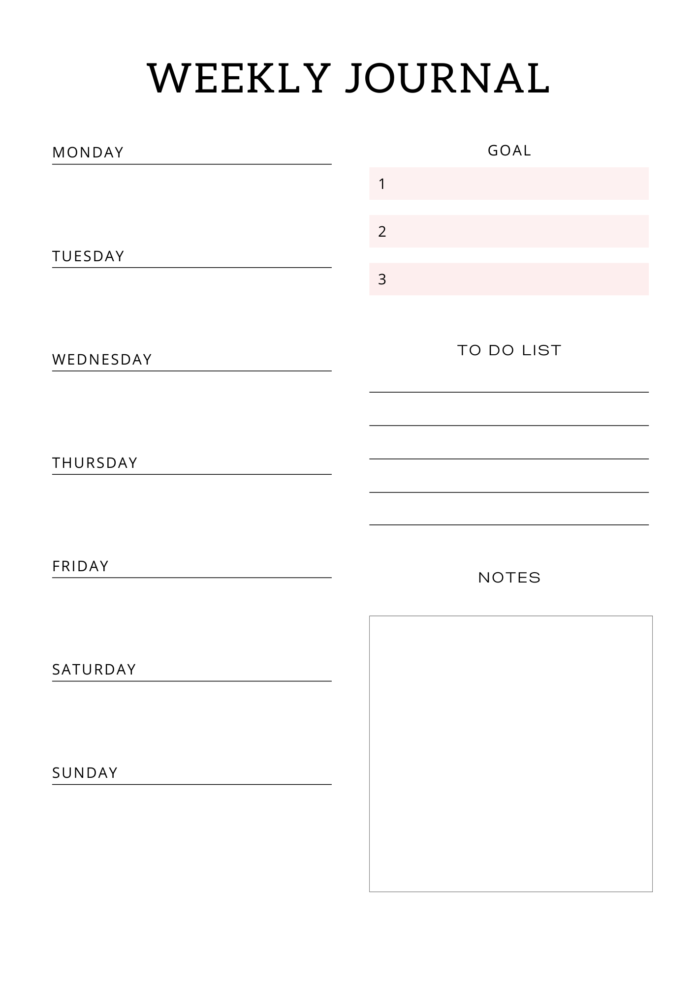 All In One Self Care Planner - GlamDigitalBossCo