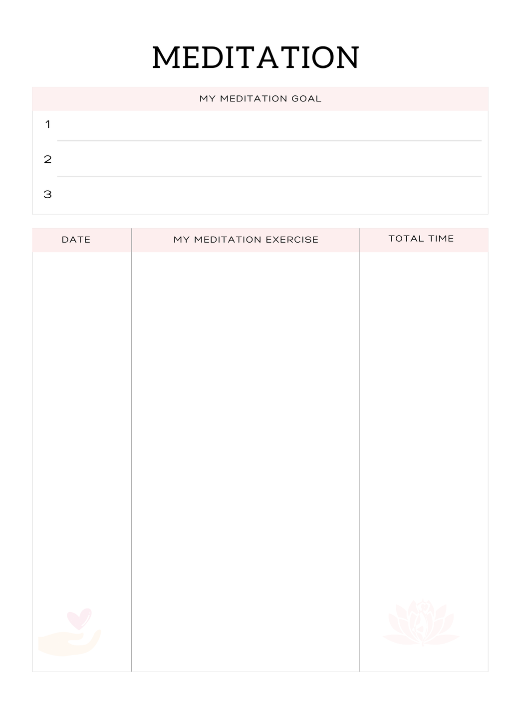 All In One Self Care Planner - GlamDigitalBossCo