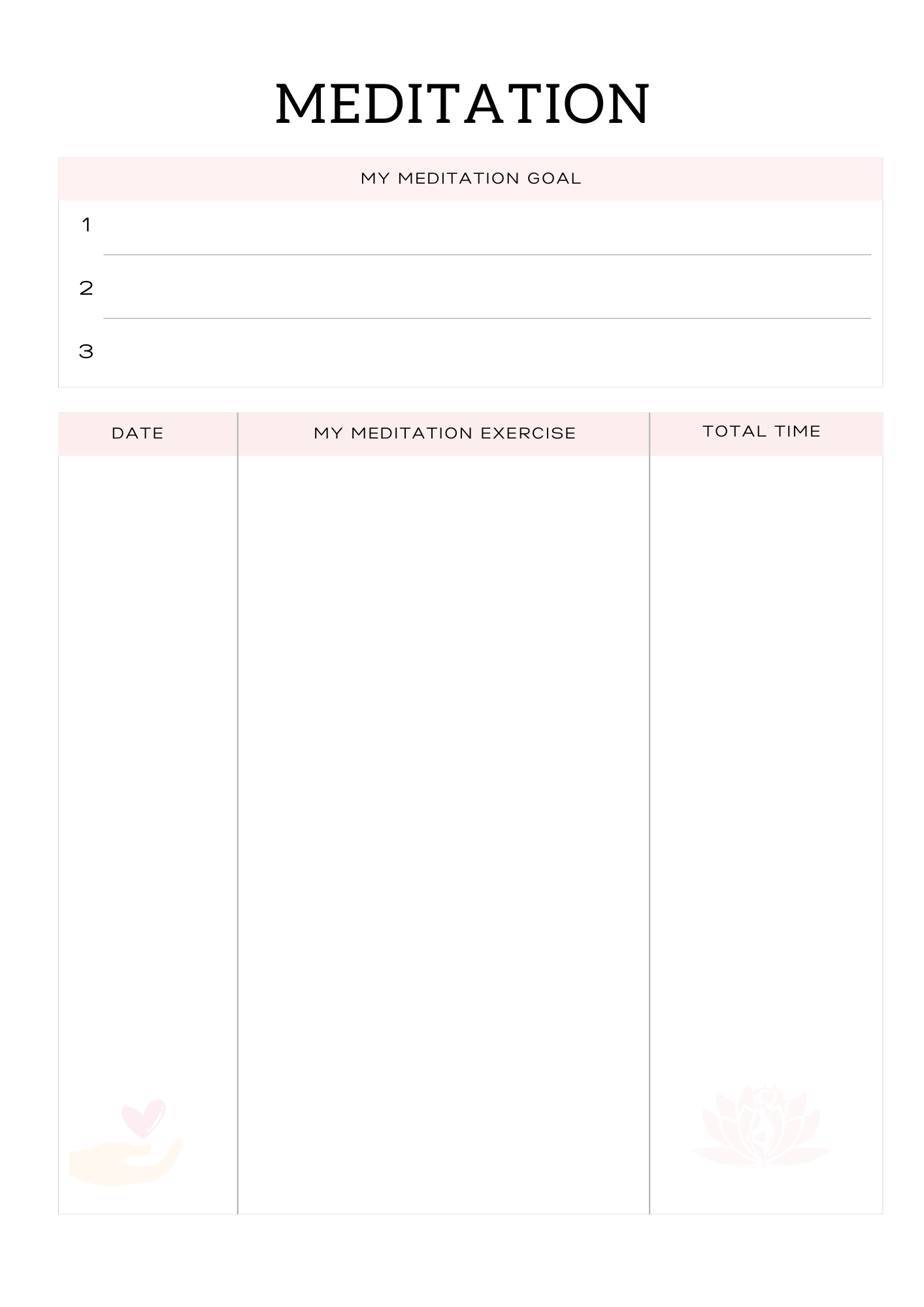 All In One Self Care Planner - GlamDigitalBossCo
