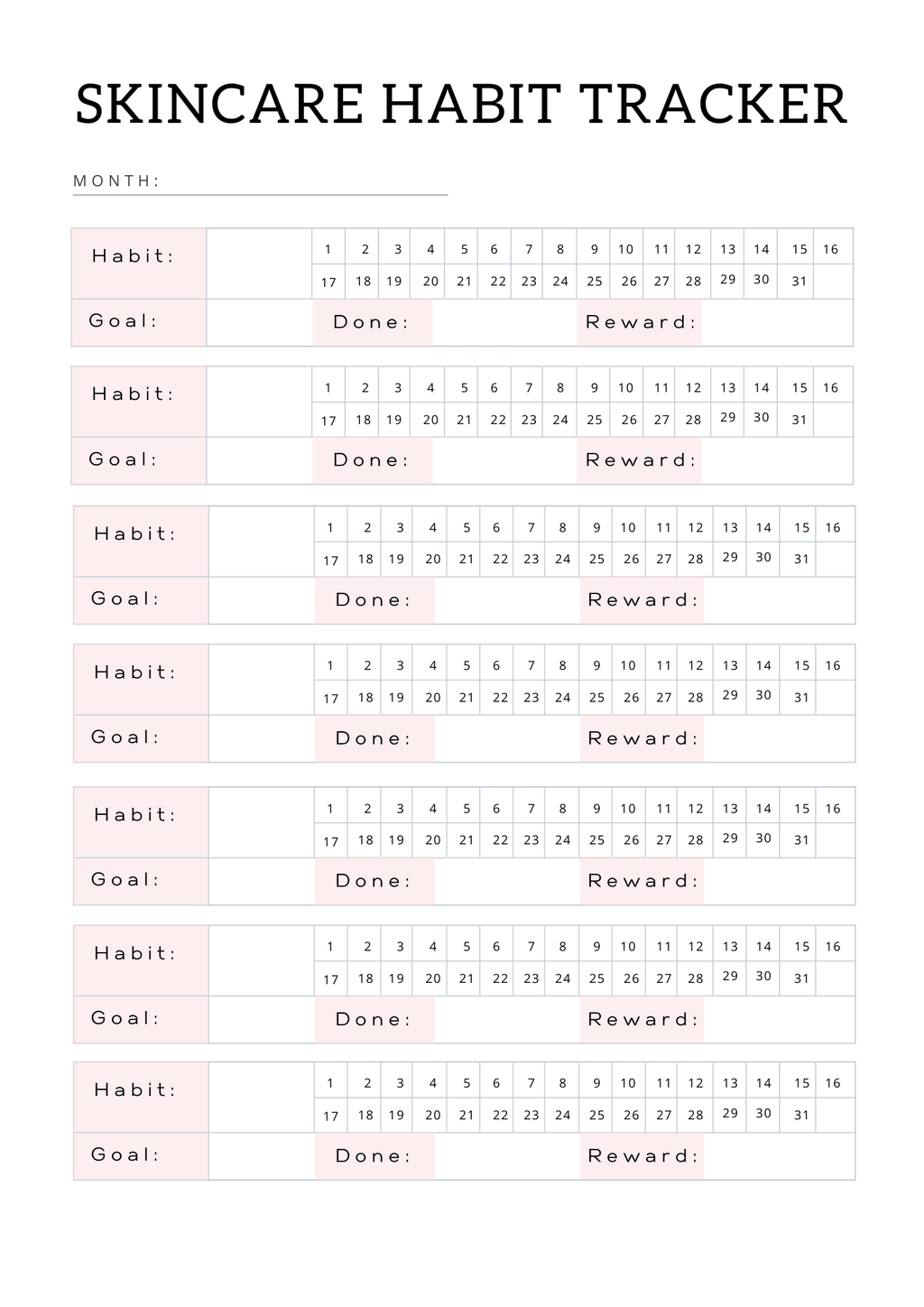 All In One Self Care Planner - GlamDigitalBossCo