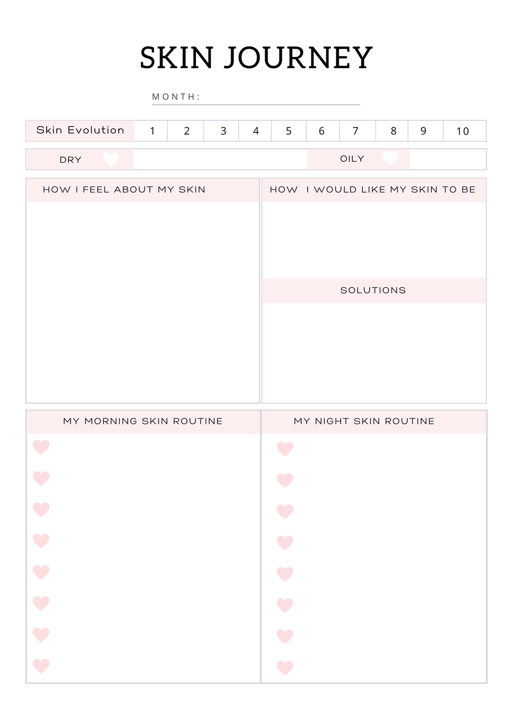 All In One Self Care Planner - GlamDigitalBossCo