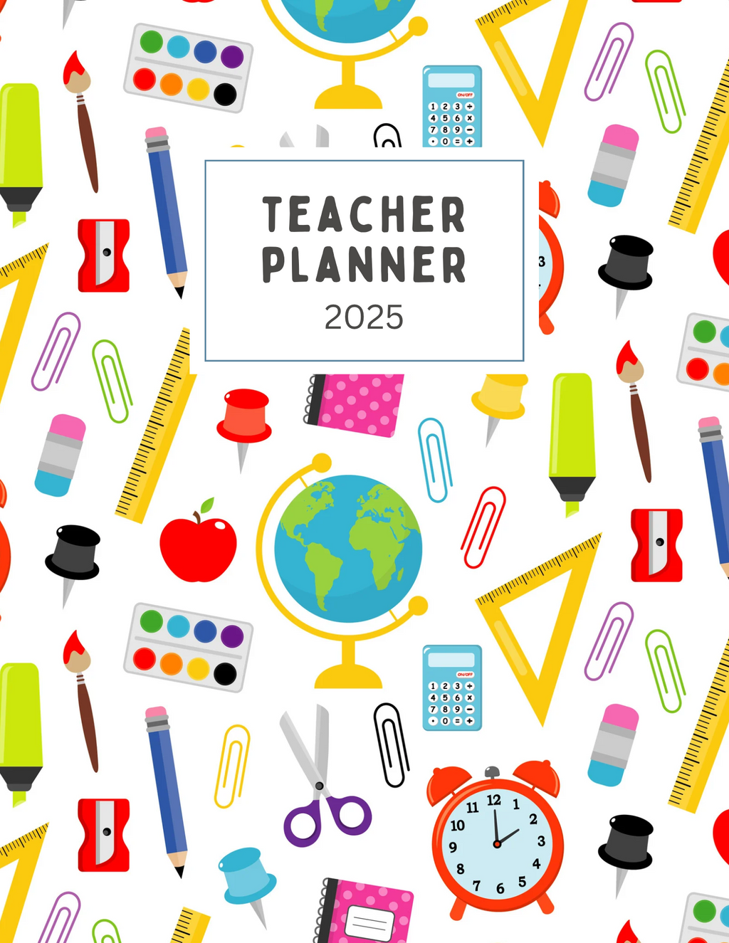 Teacher Planner 2025 - GlamDigitalBossCo